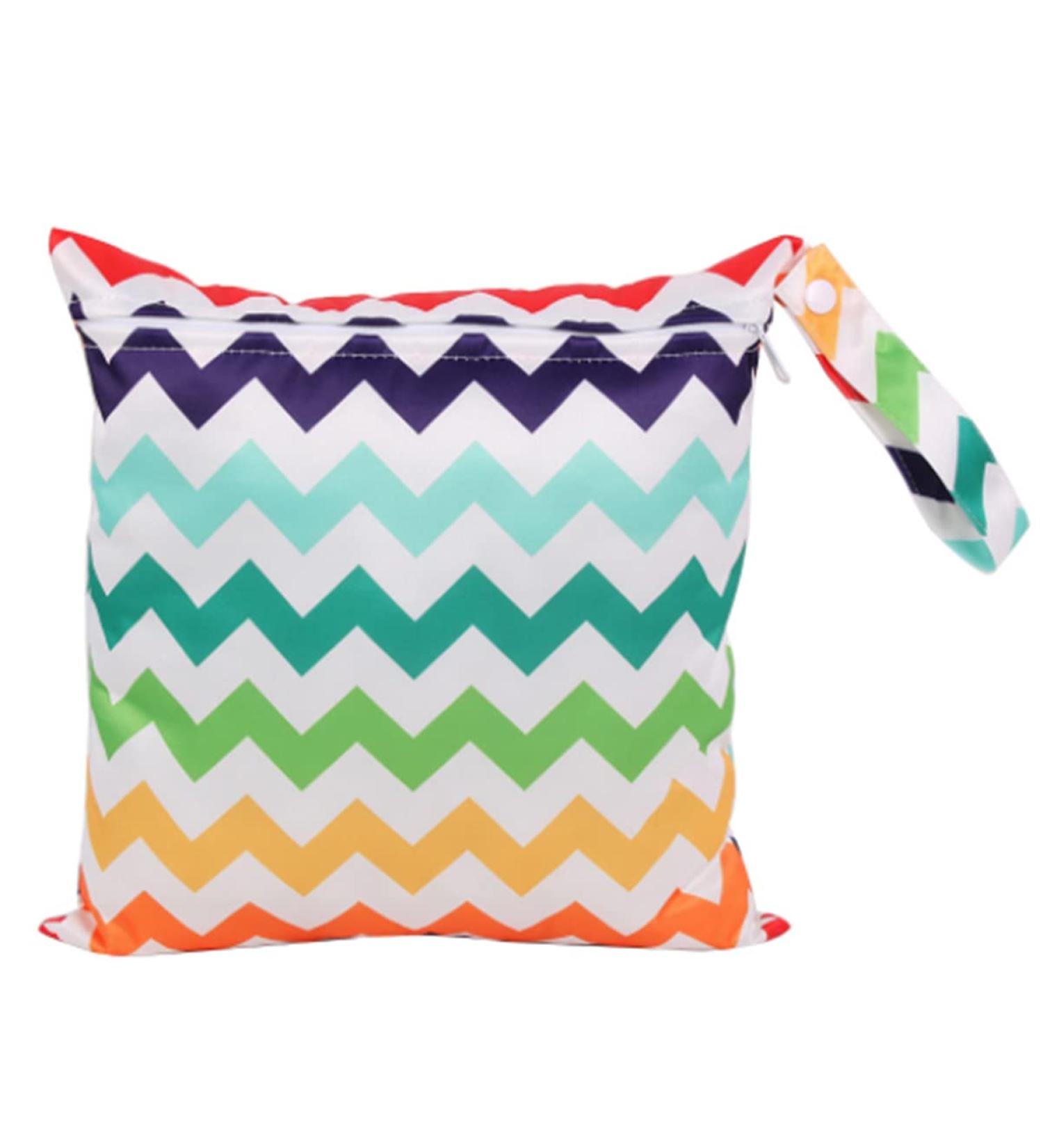 Baby Diaper Bag Wet Dry Bag | Nappy Organizer Bag | Waterproof Zipper Bag | Washable & Reusable Cloth Wet Bag | Color 8 M - Buy Online on GoSupps.com