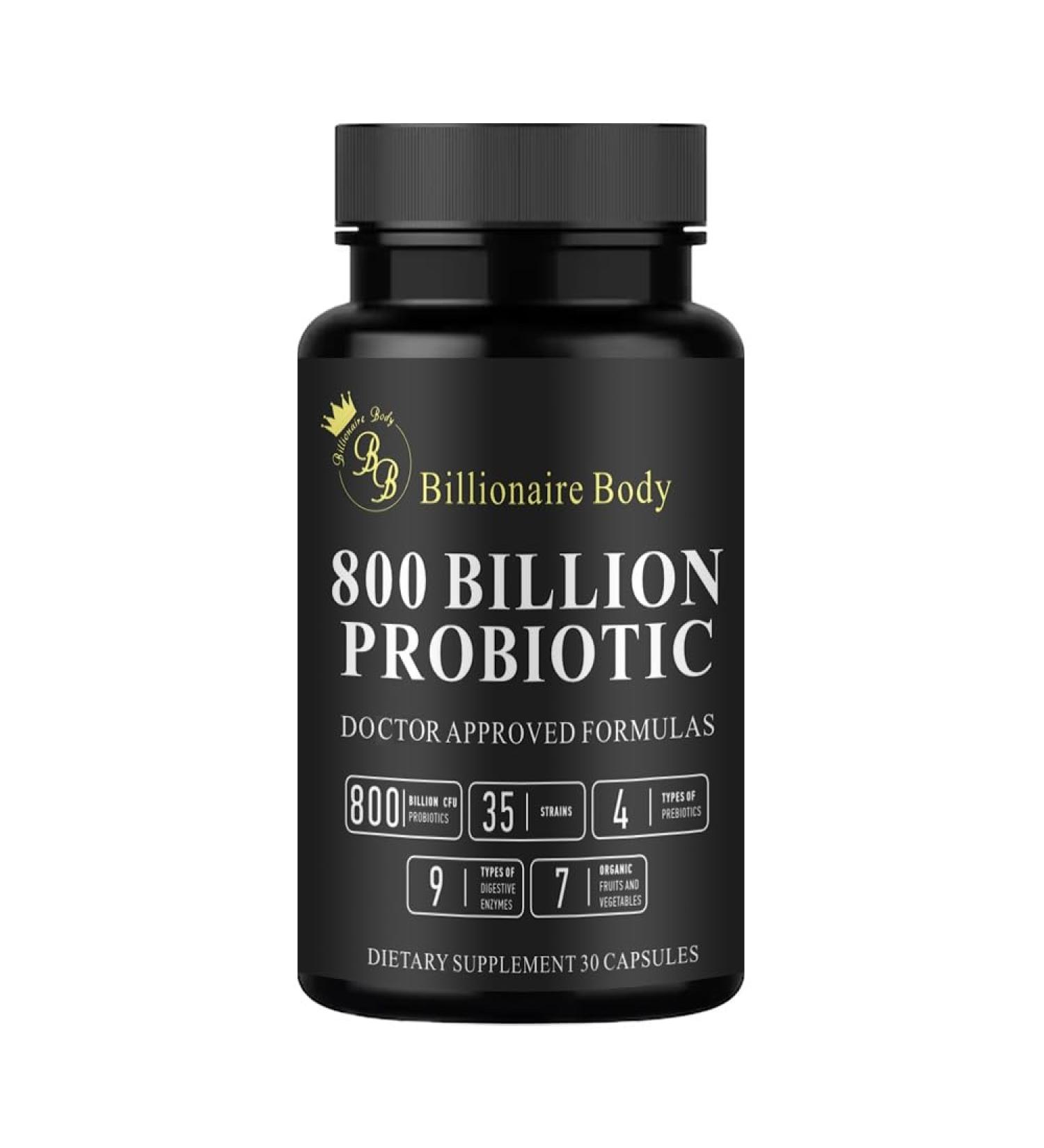 Probiotics for Gut Health (800 Billion CFU) (35 Strains + Enzymes) -Physicians Choice Digestive Enzymes Men Supplements Probioticos Now Probiotic (30 Count) 30 Count (Pack of 1) - Buy Online on GoSupps.com