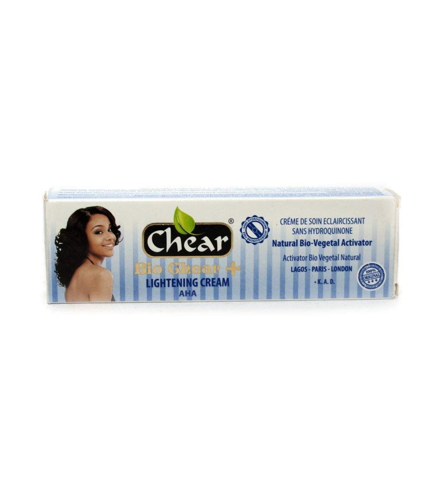 Bio Chear+ Skin Lightening Brightening Face Cream Tube 50g - with natural bio vegetal activator