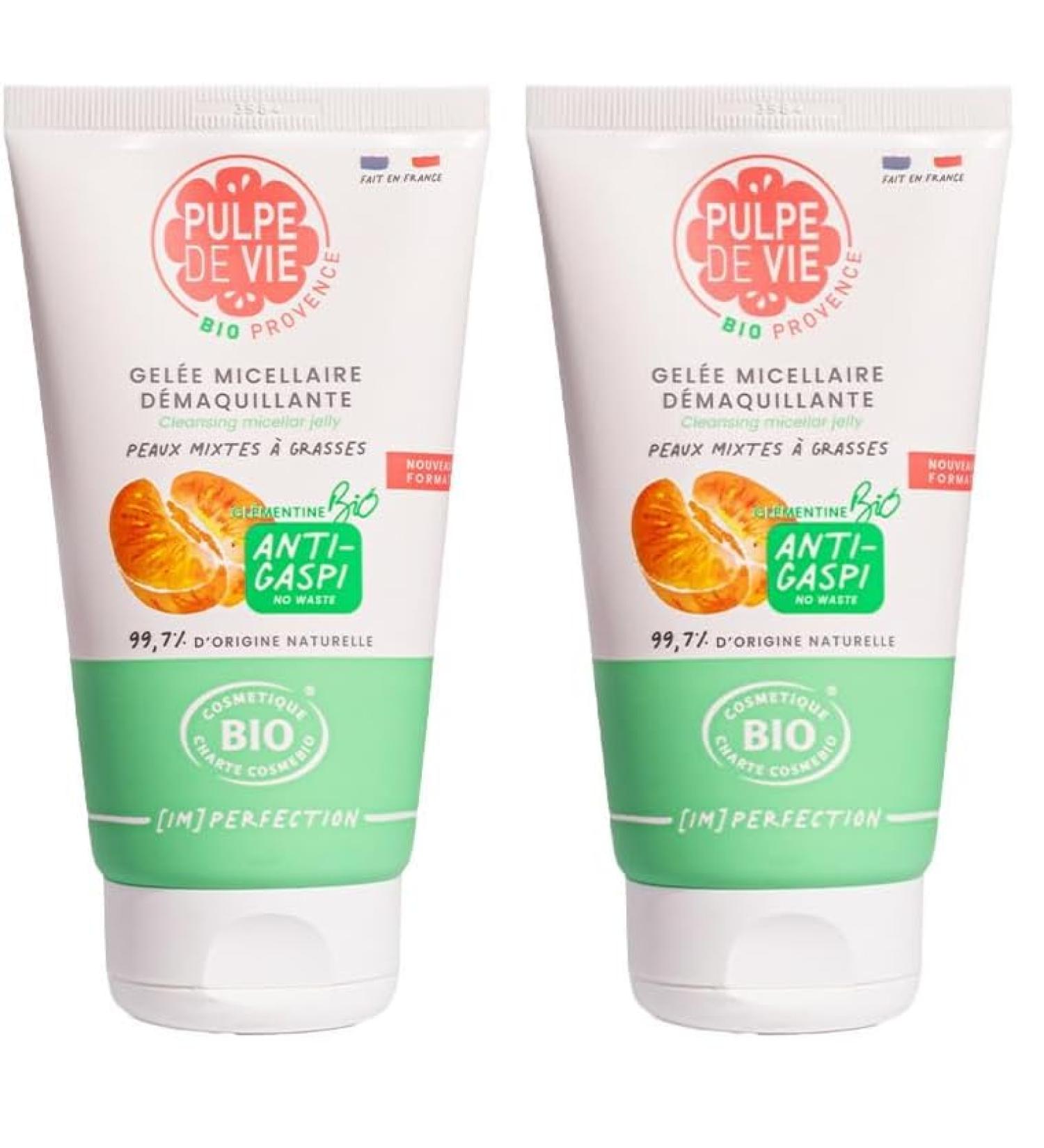 PULPE DE VIE "After Date" Gel e Micellaire BIO Matifiante 150 ml 100% recyclable base de fruits antigaspi bio Upcycling (Lot de 2) Transparent 150 ml (Lot de 2) - Buy Online on GoSupps.com