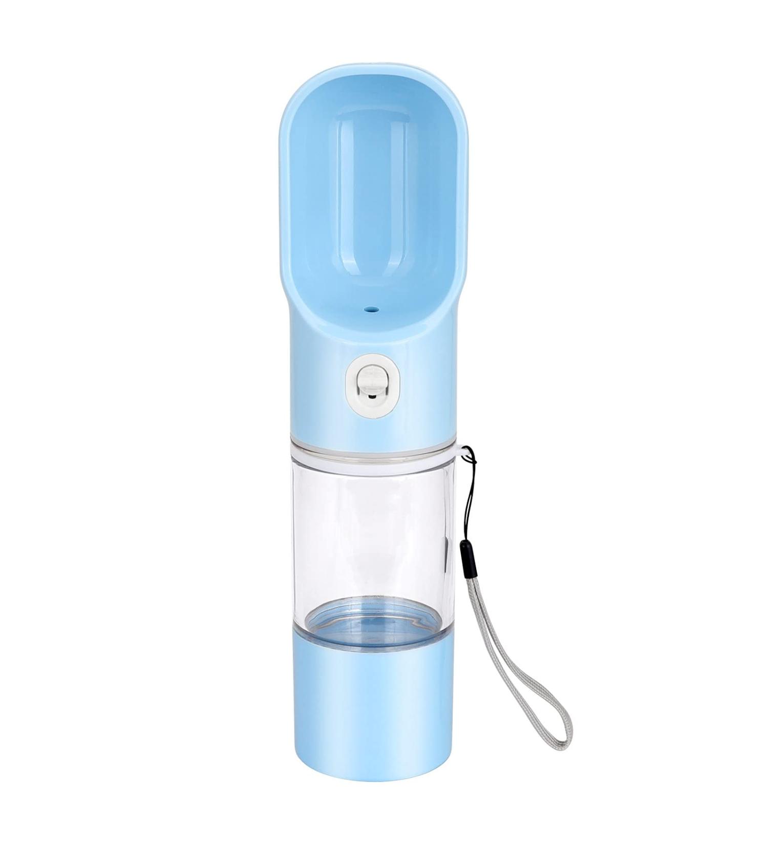 Edoxus Multifunctional Dog Water Bottle - Portable Drinking Bottle for Dogs & Cats | Ideal for Outdoor Hiking - Blue - Buy Online on GoSupps.com