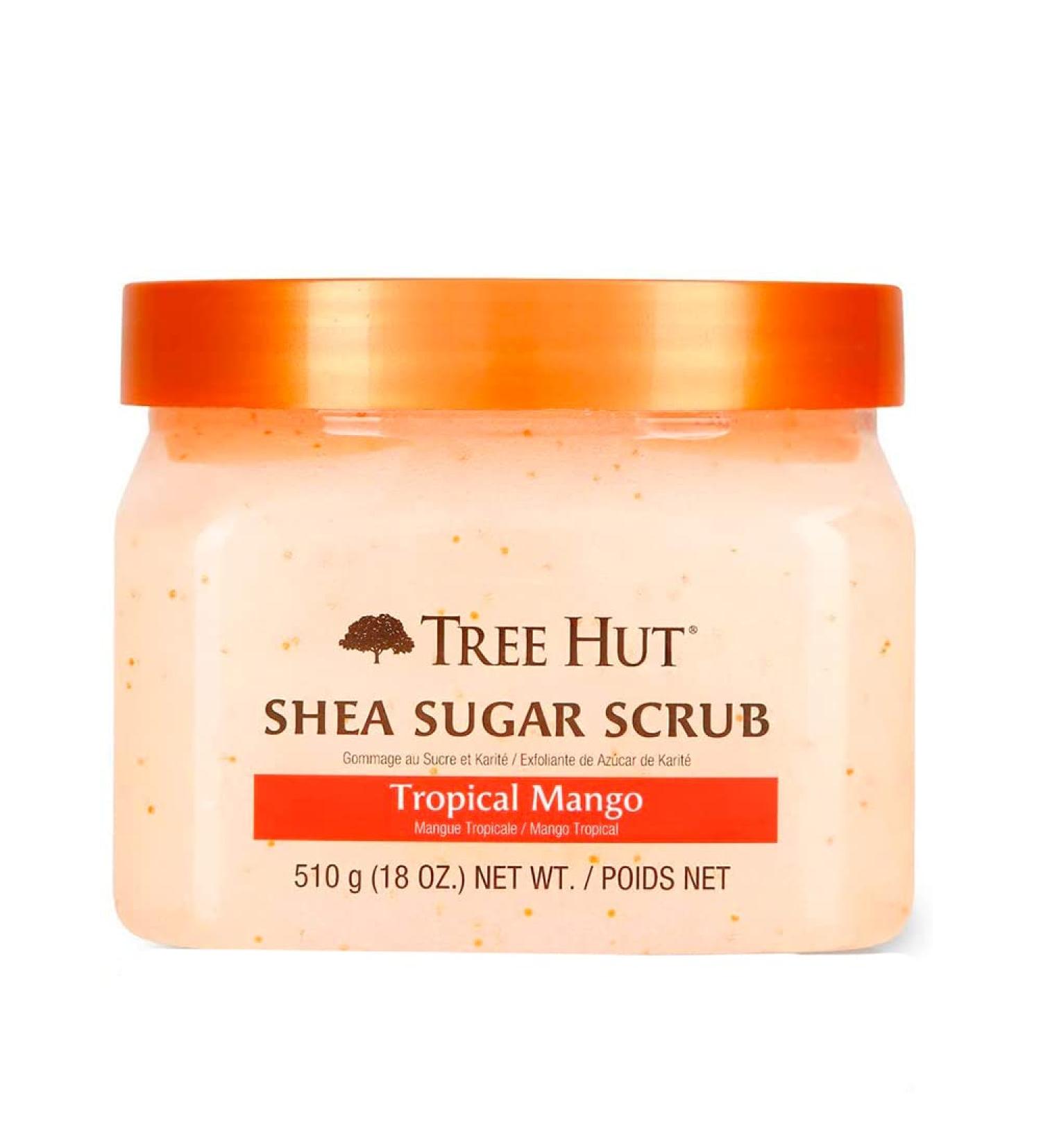 Tree Hut Shea Sugar Scrub Tropical Mango 18 oz - Exfoliating Body Scrub for Smooth Skin - Buy Online on GoSupps.com