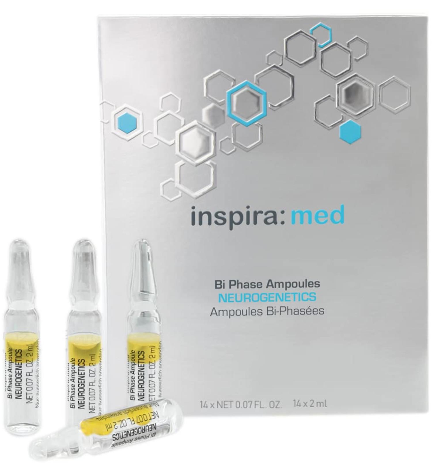  inspira: cosmetics Med Biphasic Ampoule with Pro Barrier concept effective for treating skin barrier damage 14 x 2 ml - Buy Online on GoSupps.com