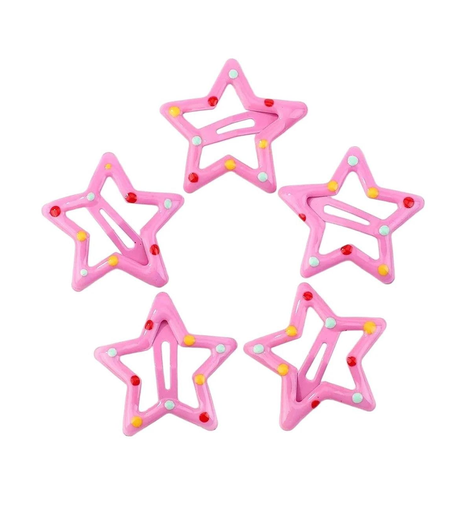 New 2025 2/10Pcs Silver Star Bb Hair Clips Women Grils Cute Metal Star Side Barrettes Hair Grip Hair Accessories Headwear Jewelry Fashion Accessories Creative Gift - Buy Online on GoSupps.com