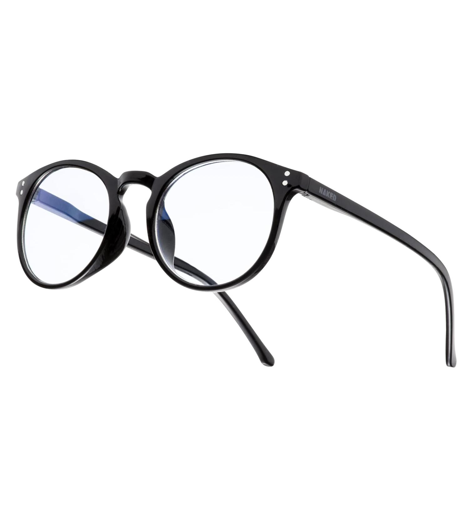 Naked Optics Blue Light Filter Glasses for Men & Women - Non-Prescription Panto Style Black Screen Gaming Glasses - Buy Online on GoSupps.com