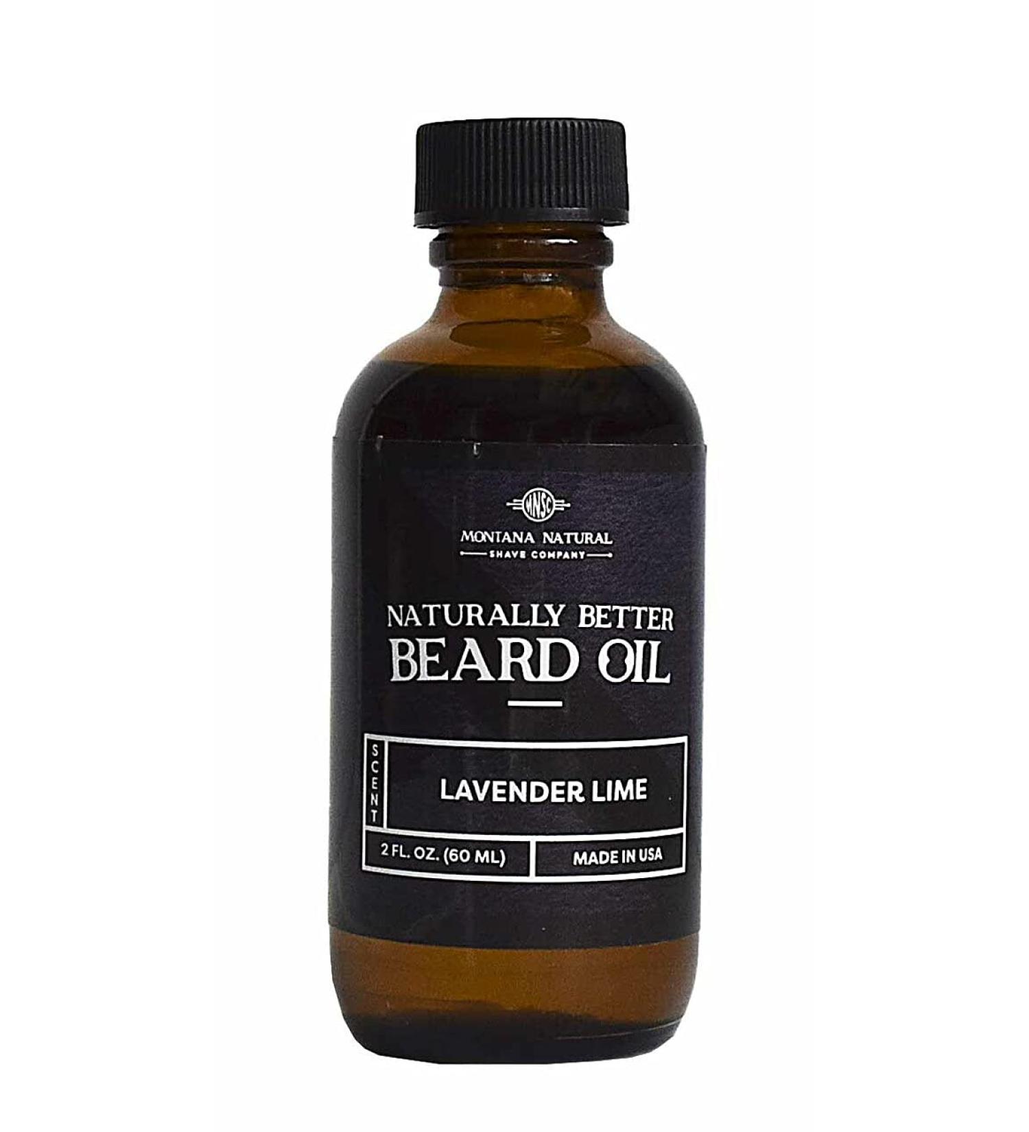 MNSC Lavender Lime Beard Oil & Conditioner - All-Natural Hypoallergenic Formula for Soft Smooth Strong Beard Growth - Made in USA - International Shipping Available - Buy Online on GoSupps.com