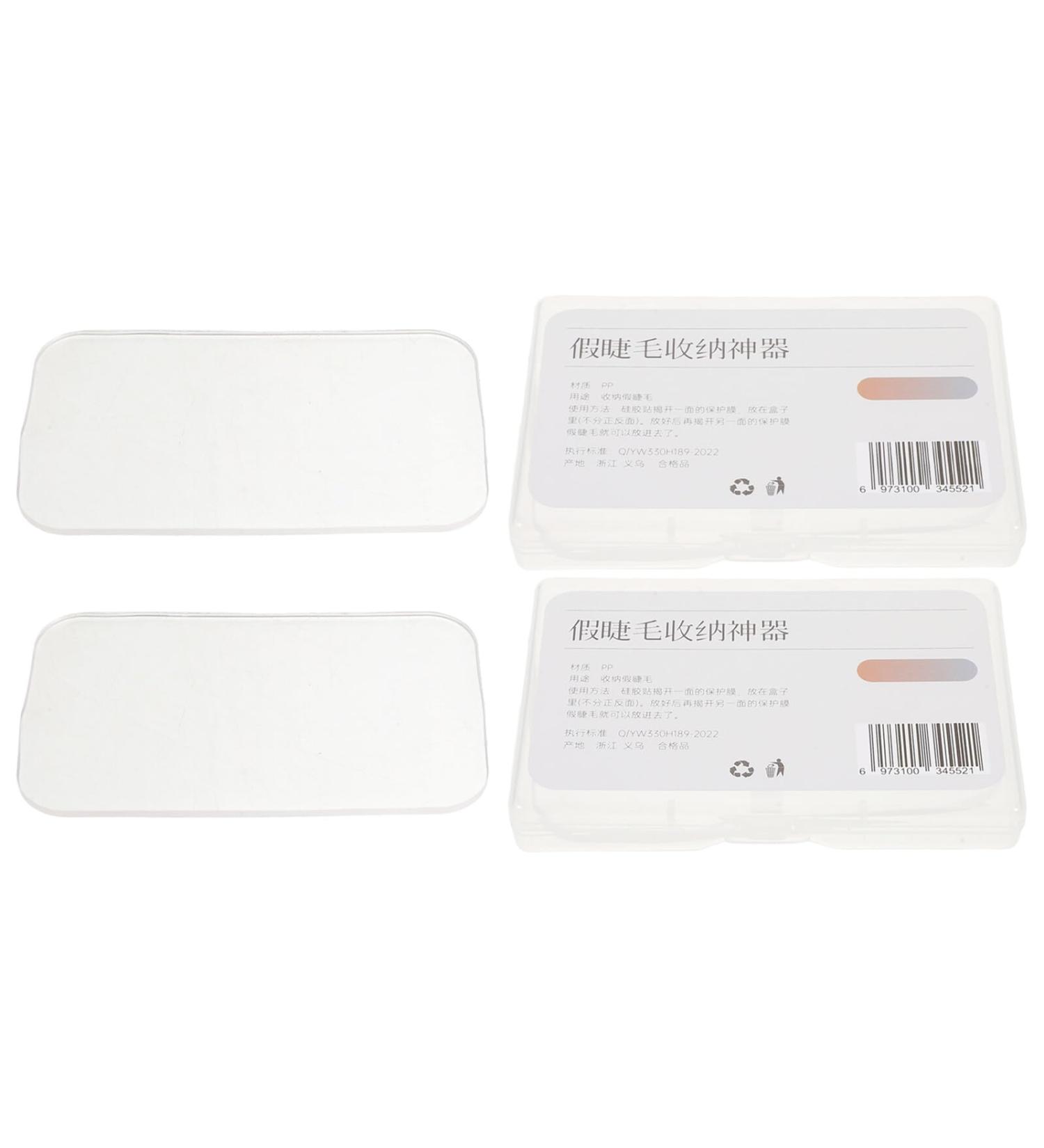 UKCOCO Lot de 2 Bo tes de Rangement pour Faux Cils tuis Compacts Couvercle Transparent Organisateurs Anti-Poussi re pour Voyage et Usage Domestique Protection S curis e des - Buy Online on GoSupps.com