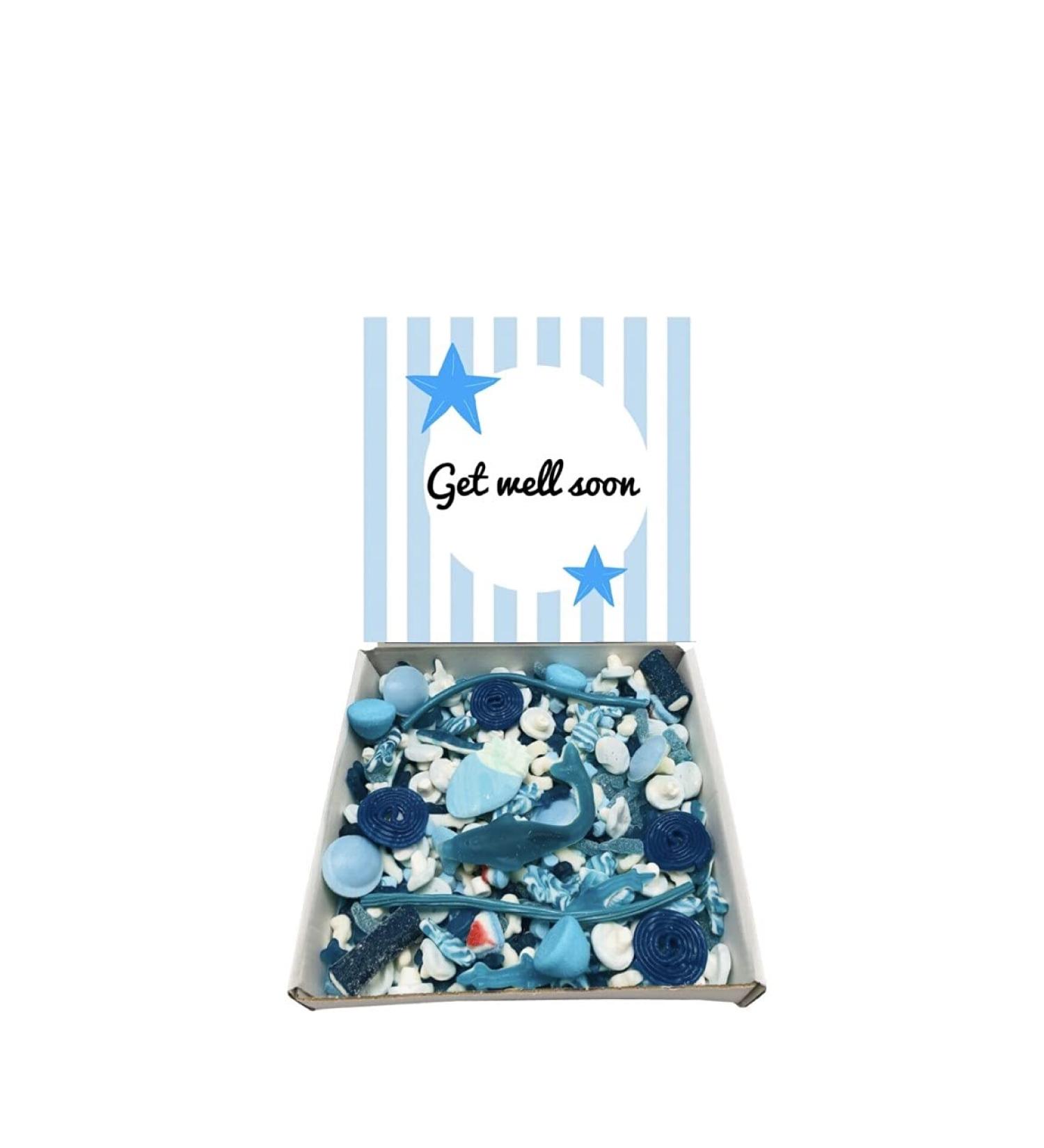 Get Well Gift Pick n Mix 1KG Blue Sweet Selection Box Sweet Hamper Present gift - Buy Online on GoSupps.com