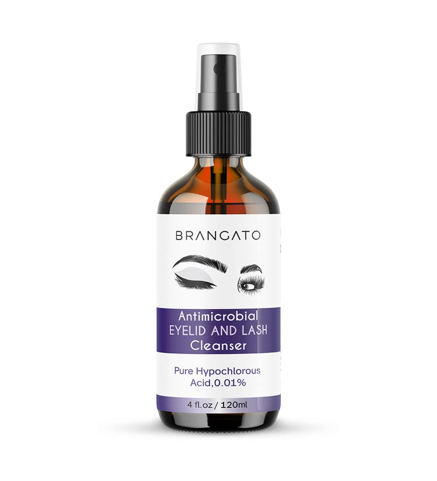 Brangato Eye Spray - Hypochlorous Acid Eyelid Cleanser for Blepharitis, Chalazion, Stye & Conjunctivitis - FDA-Cleared - 120mL - Buy Online on GoSupps.com