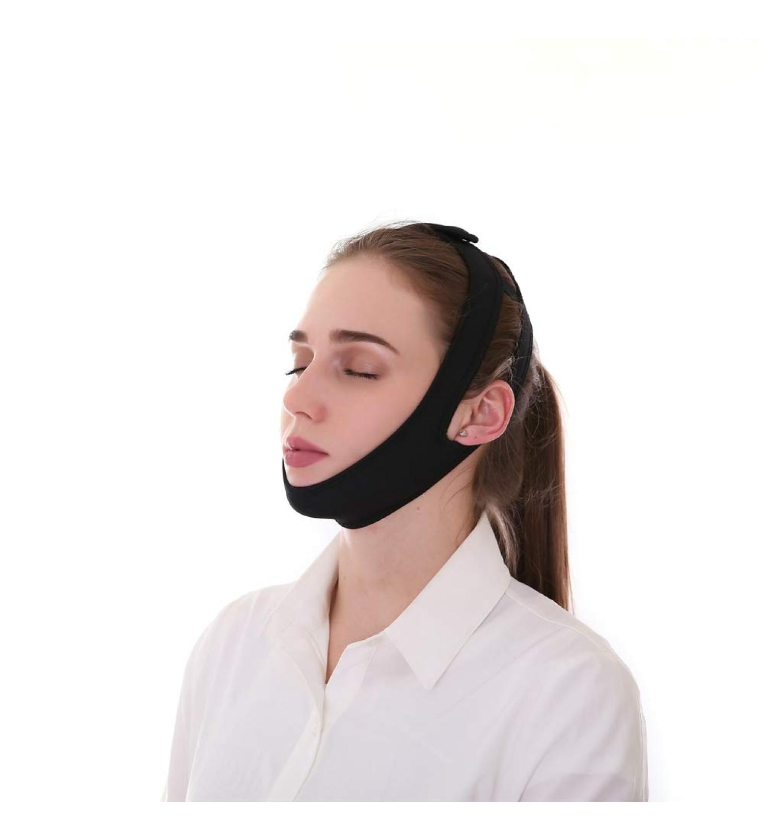 Stop Snoring Chin Strap - Anti Snoring Jaw Relief for Men & Women | Black | Worldwide Shipping - Buy Online on GoSupps.com