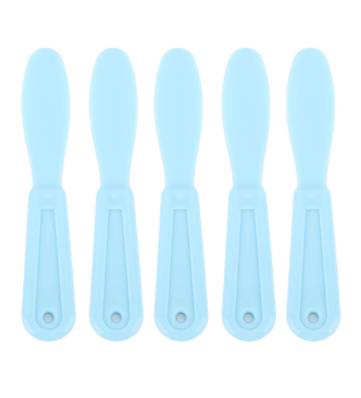5pcs Dental Plastic Spatula Set - Impression Tool Mixing Knife & Plaster Spatula for Alginate Materials - Light Blue - Buy Online on GoSupps.com