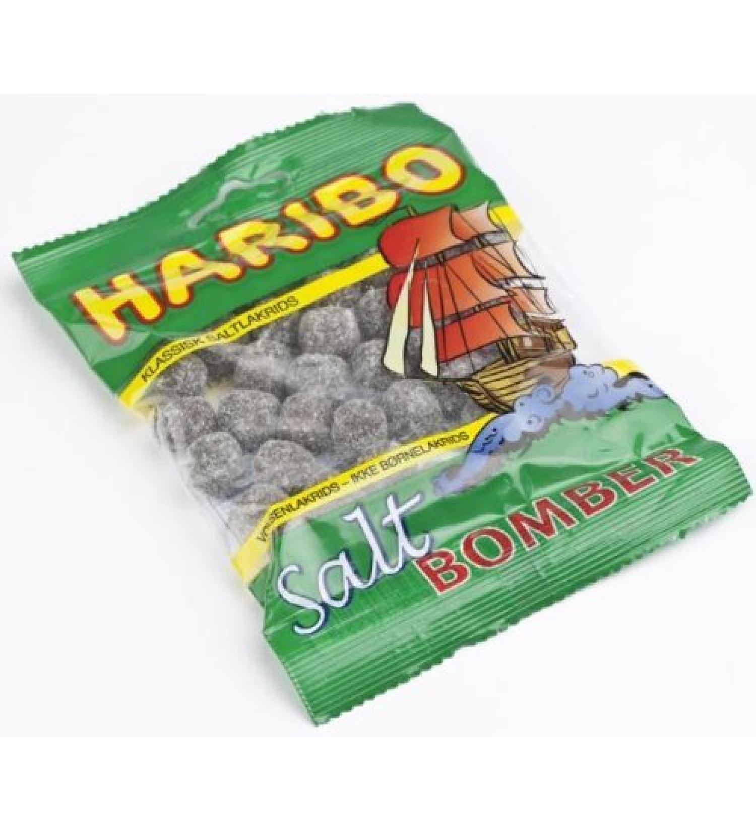 Haribo Salt Bomber Salty Liquorice Chews 120g