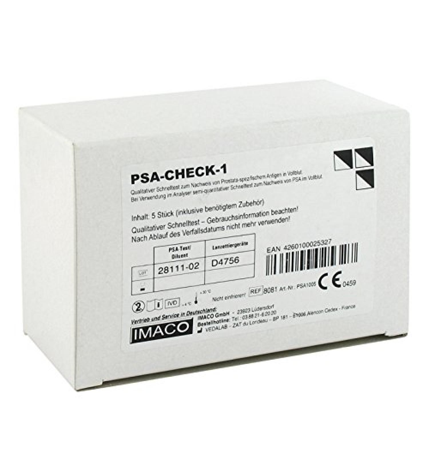 PSA check 1 test