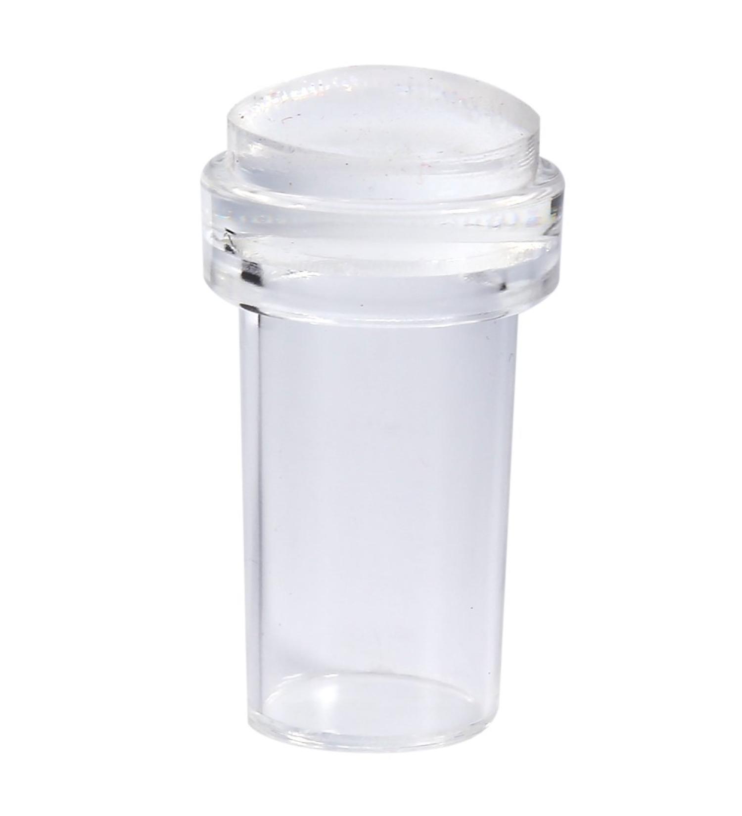Nail Art Stamper Scraper Set Fashionable Transparent Silicone Nail Polish Transfer Manicure Tool for Women - Buy Online on GoSupps.com