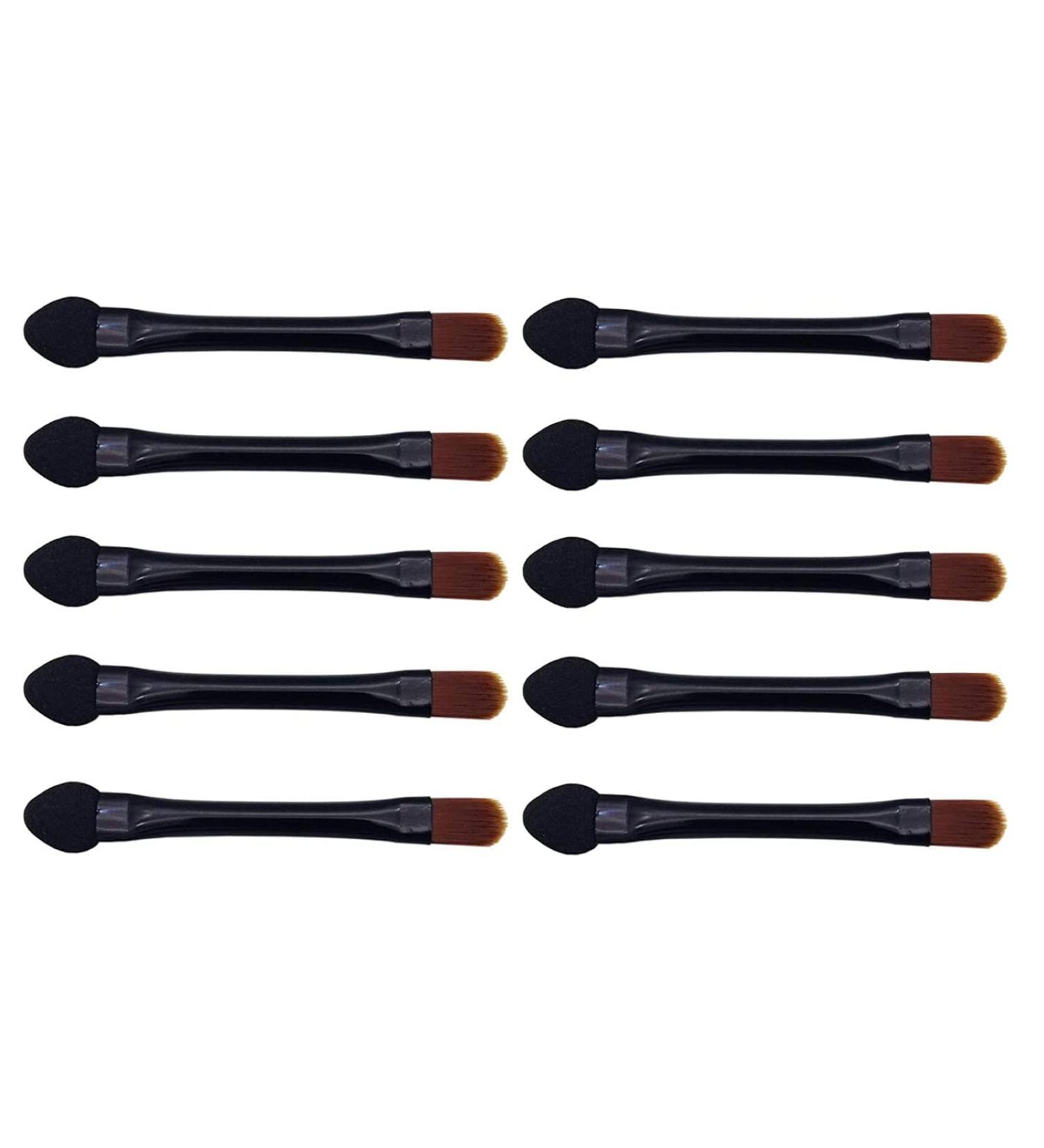 Vsaidi 10pcs Dual-Sided Eyeshadow Brushes Set | Sponge Applicator + Travel Size | Concealer Brush Included - Buy Online on GoSupps.com