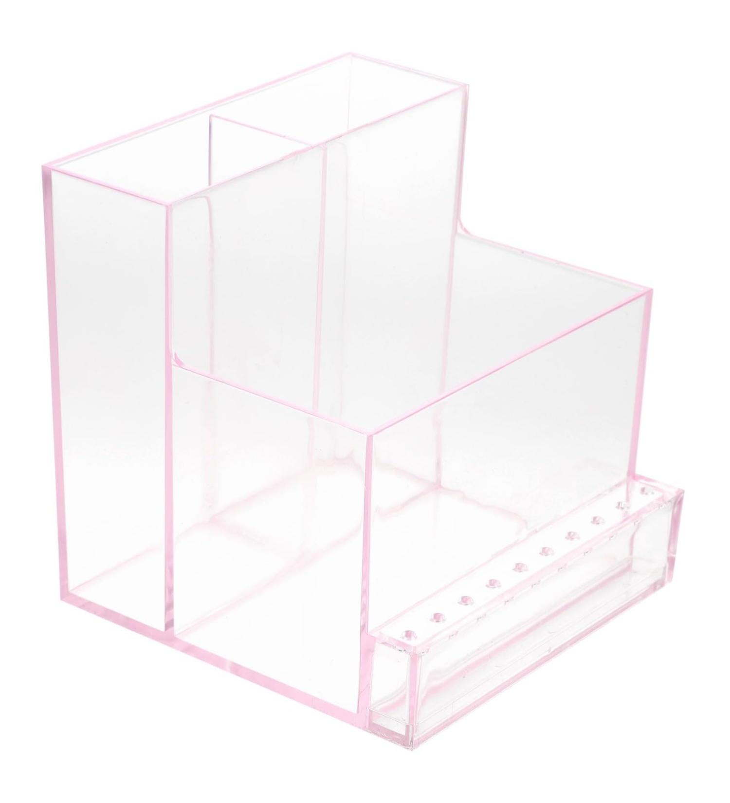 POPETPOP 4 Pcs Storage Rack Nail Technician Desk Organiser Nail Bit Organizer Nail Tech Organizer Drill Bit Display Nail Drill Machine Drill Bit Holder Manicure Plastic Brush Holder 10.3x9.7cmx4pcs Pinkx4pcs - Buy Online on GoSupps.com