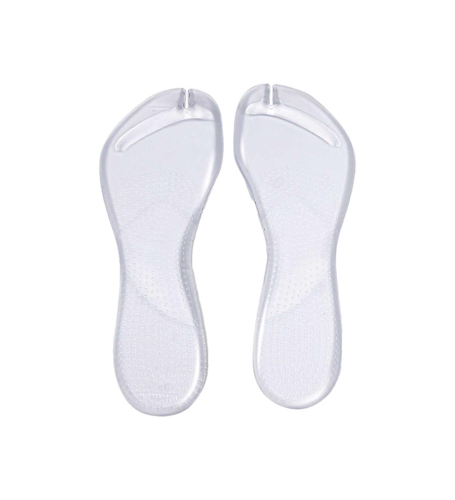 Severe Cracked Heel Pads & Ball of Foot Cushions - Anti-Slip Gel Forefoot Pads for Thong Sandals, Flip Flops, and Heels - Self-Adhesive Peeler Pad (Clear, One Size) - Buy Online on GoSupps.com