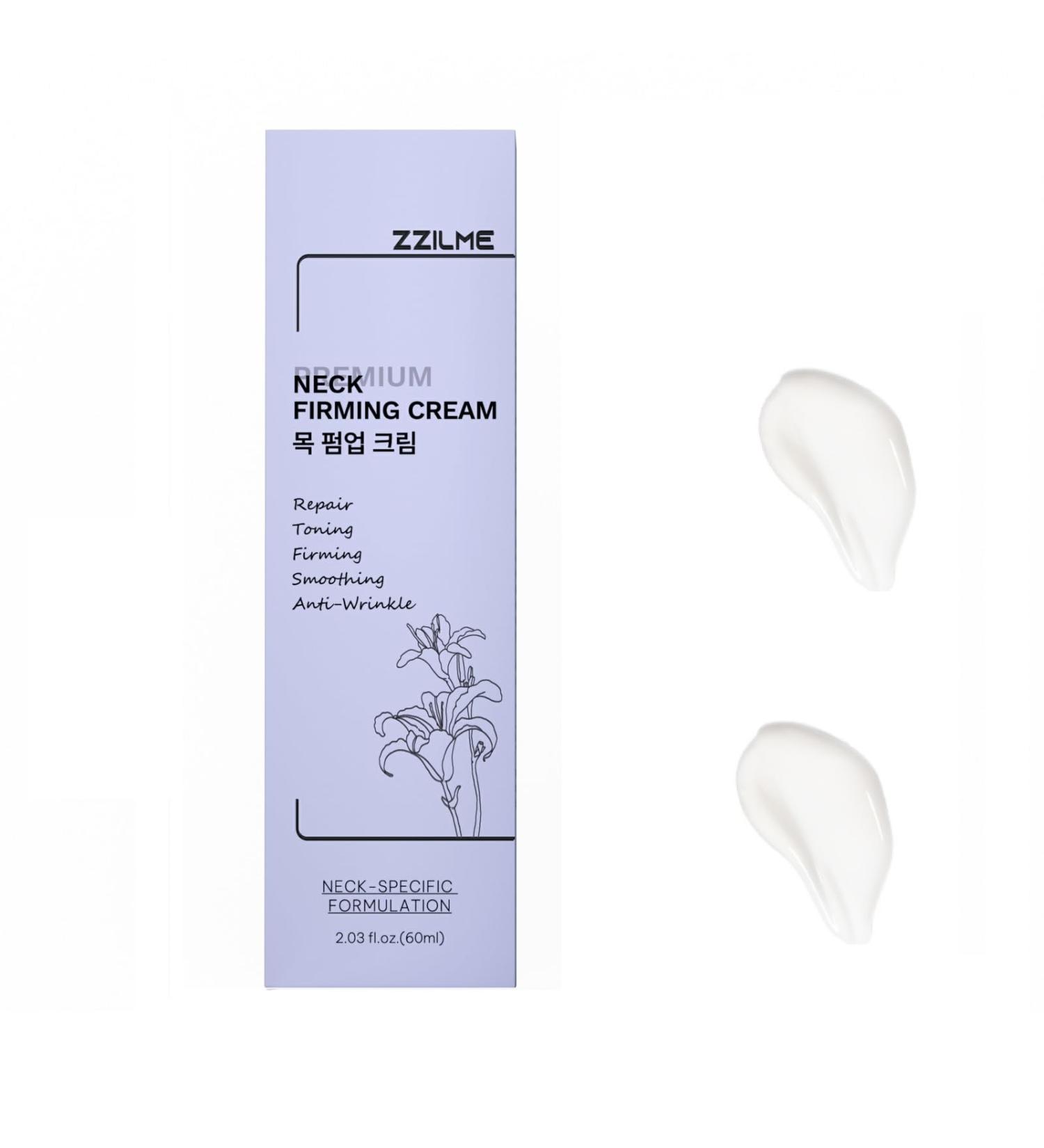 ZZILME Neck Tightening Treatment | Smoother Lines Less Sagging | Day & Night Repair 1.07 Fl Oz