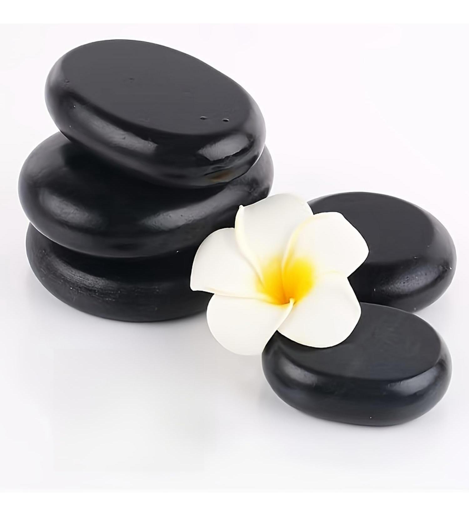 4 Piece Hot Stone Massage Set - Natural Basalt Stones for Therapy SPA Treatment & Gifts - International Shipping Available - Buy Online on GoSupps.com