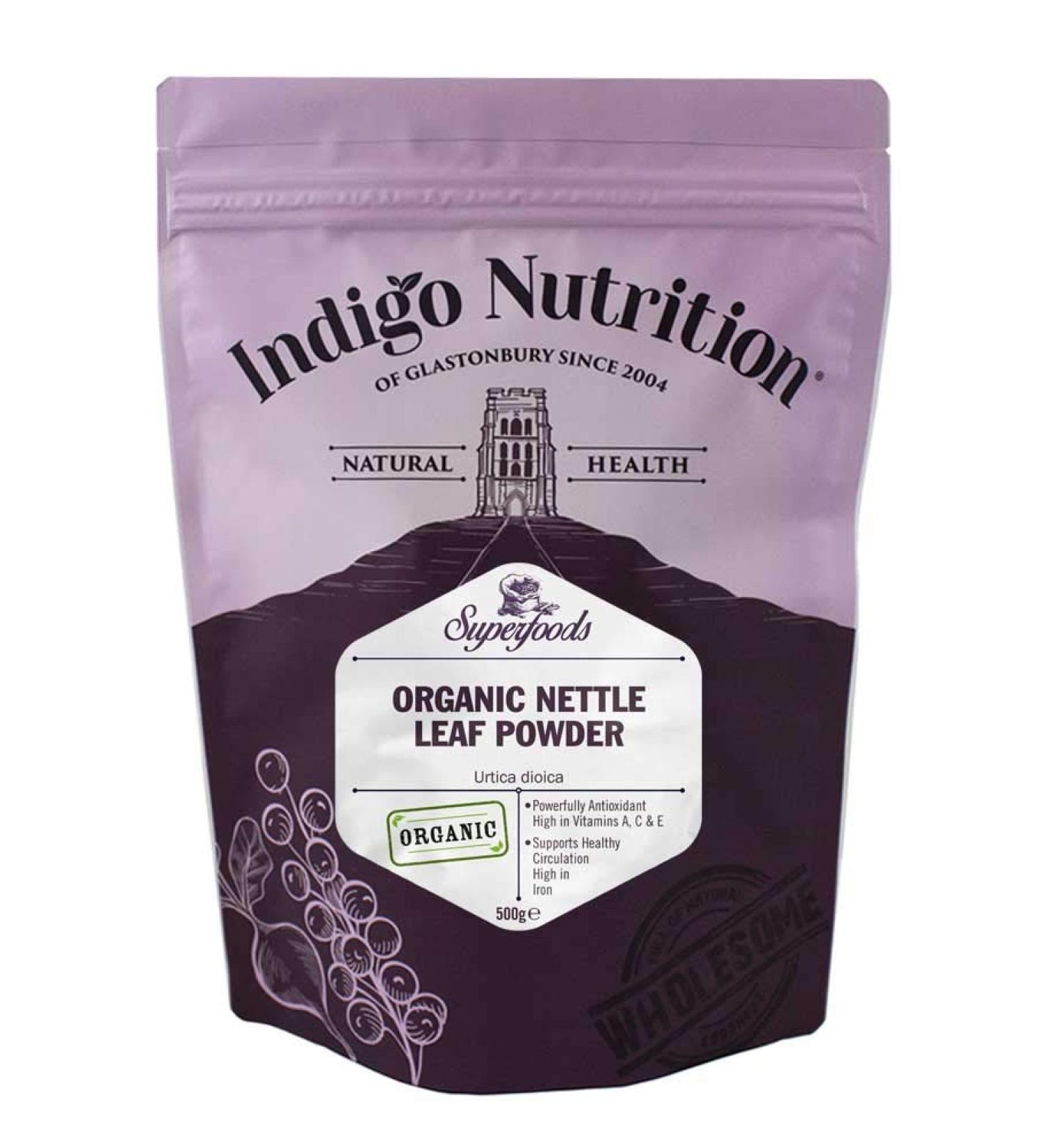 Organic Nettle Leaf Powder 500g - Urtica dioica | Vegan & Non-GMO | Top Quality - Buy Online on GoSupps.com