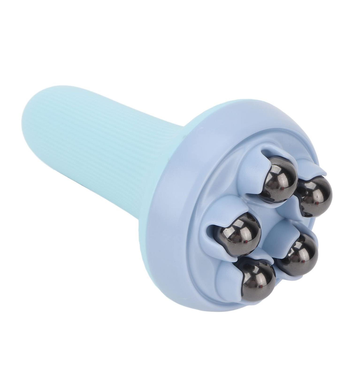 Portable Roller Ball Massage - 5 Magnetic Bead Massage Scooters | 360 Slimming Skin Care Tool (Blue) - International Shipping - Buy Online on GoSupps.com