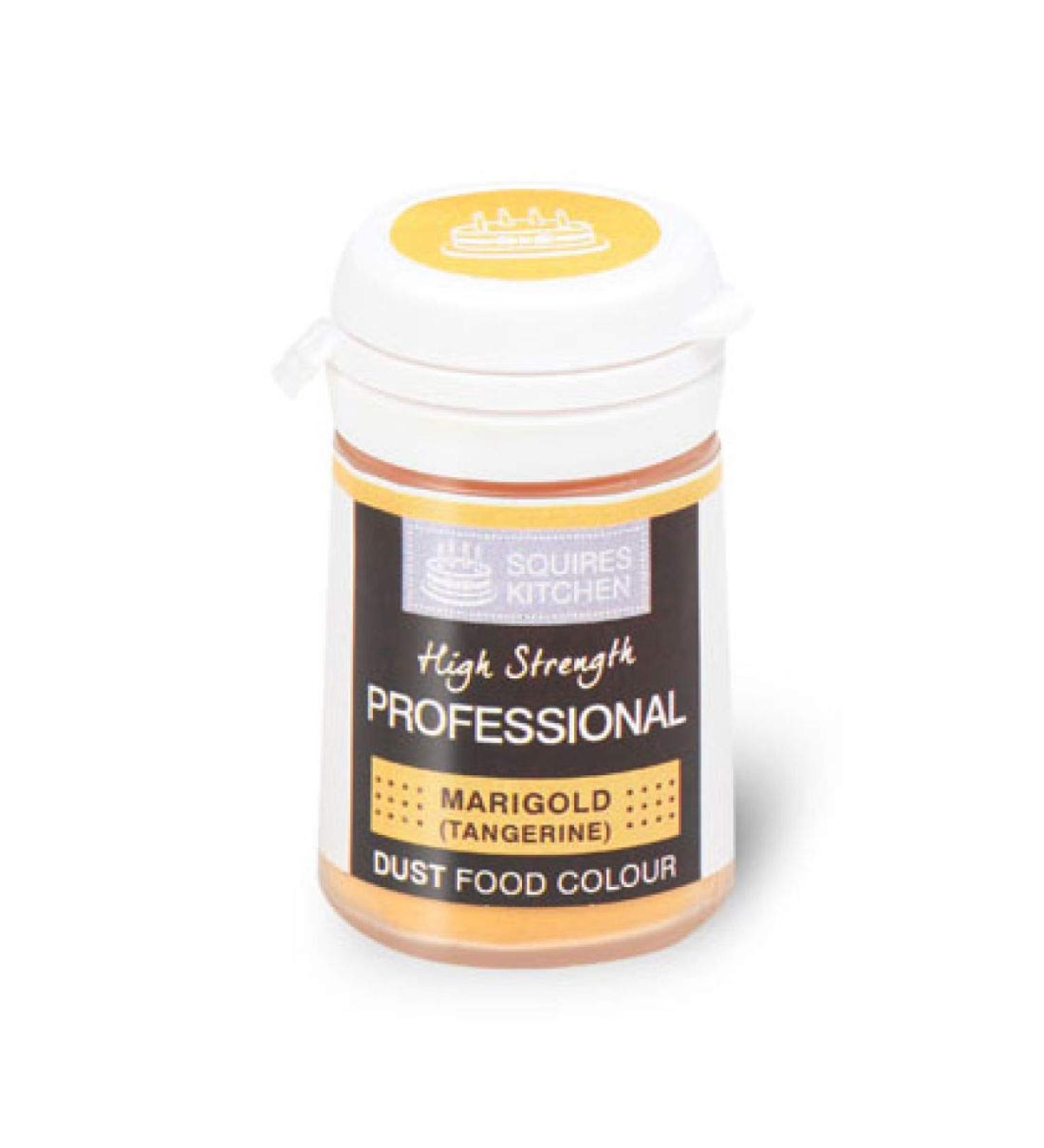 Squires Kitchen MARIGOLD TANGERINE Food Colour Colouring Edible Lustre Dust 4G