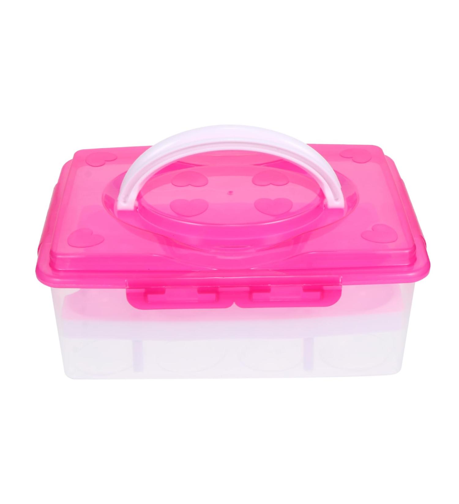 GLEAVI Egg Storage Box Eggs Food Trays Camping Fridge Containers for Food Egg Holder Call Crisper re-usable Rosy 24X16.5X10CM - Buy Online on GoSupps.com