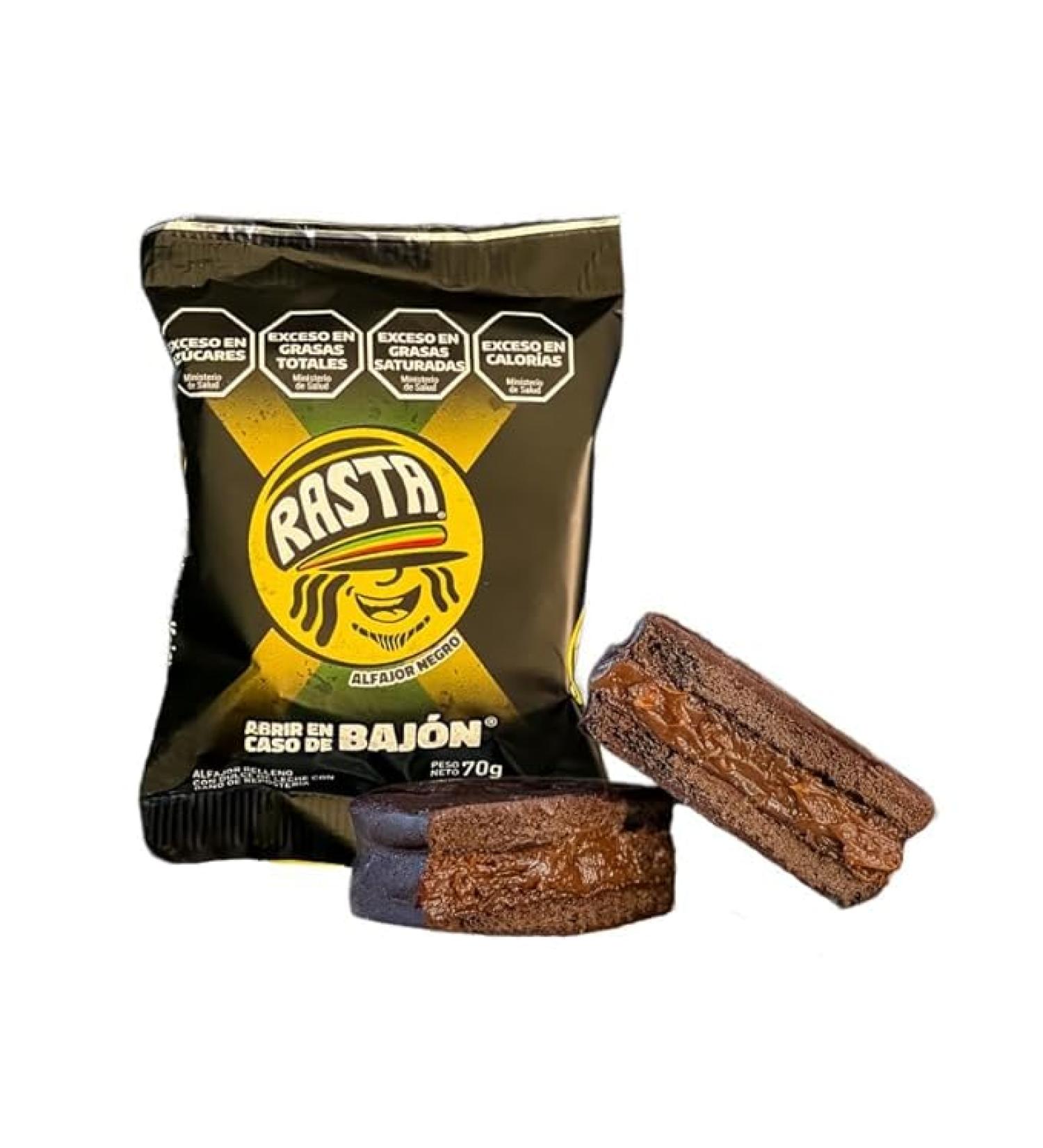 THEARG | Pack x6 Alfajores de Chocolate Relleno de Dulce de Leche Argentino | Alfajor de Argentina - Chocolate con Leche | 2.47 oz (Chocolate Negro) - Buy Online on GoSupps.com