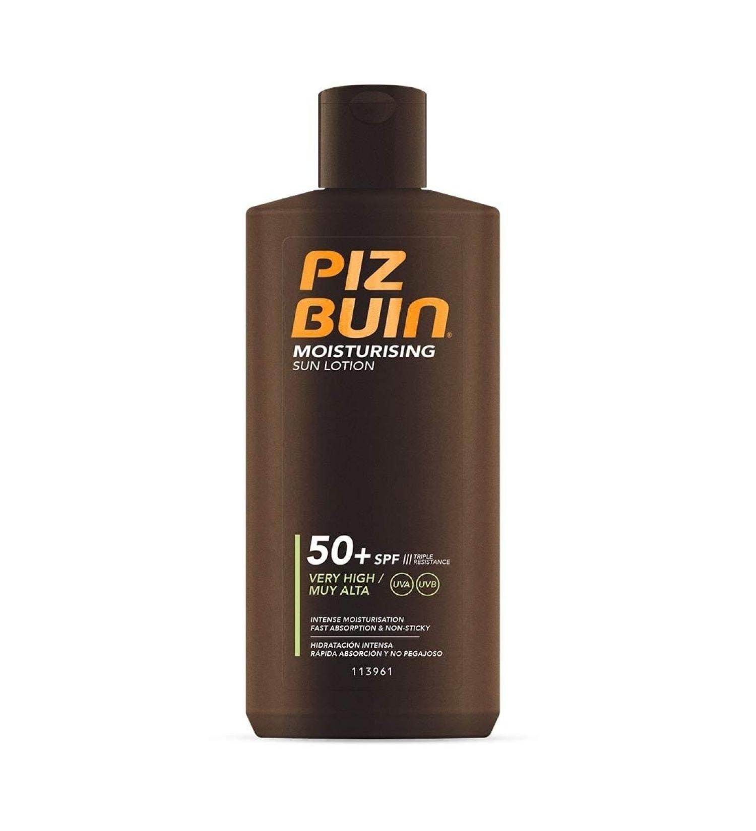 2 x Piz Buin Moisturising Sun Lotion SPF50-200ml 200 ml (pack of 2)