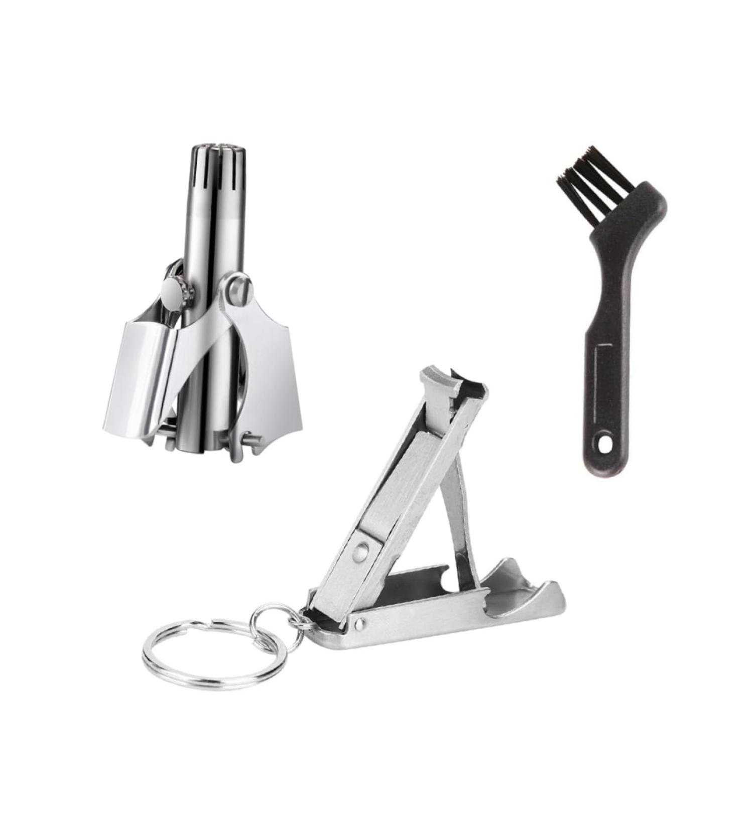 Ipetboom 1 Set Nose Hair Scissors & Lady Shaver | Painless Ear Nose Razors & Electric Nail Clipper - Stainless Steel Portable Trimmer - Buy Online on GoSupps.com