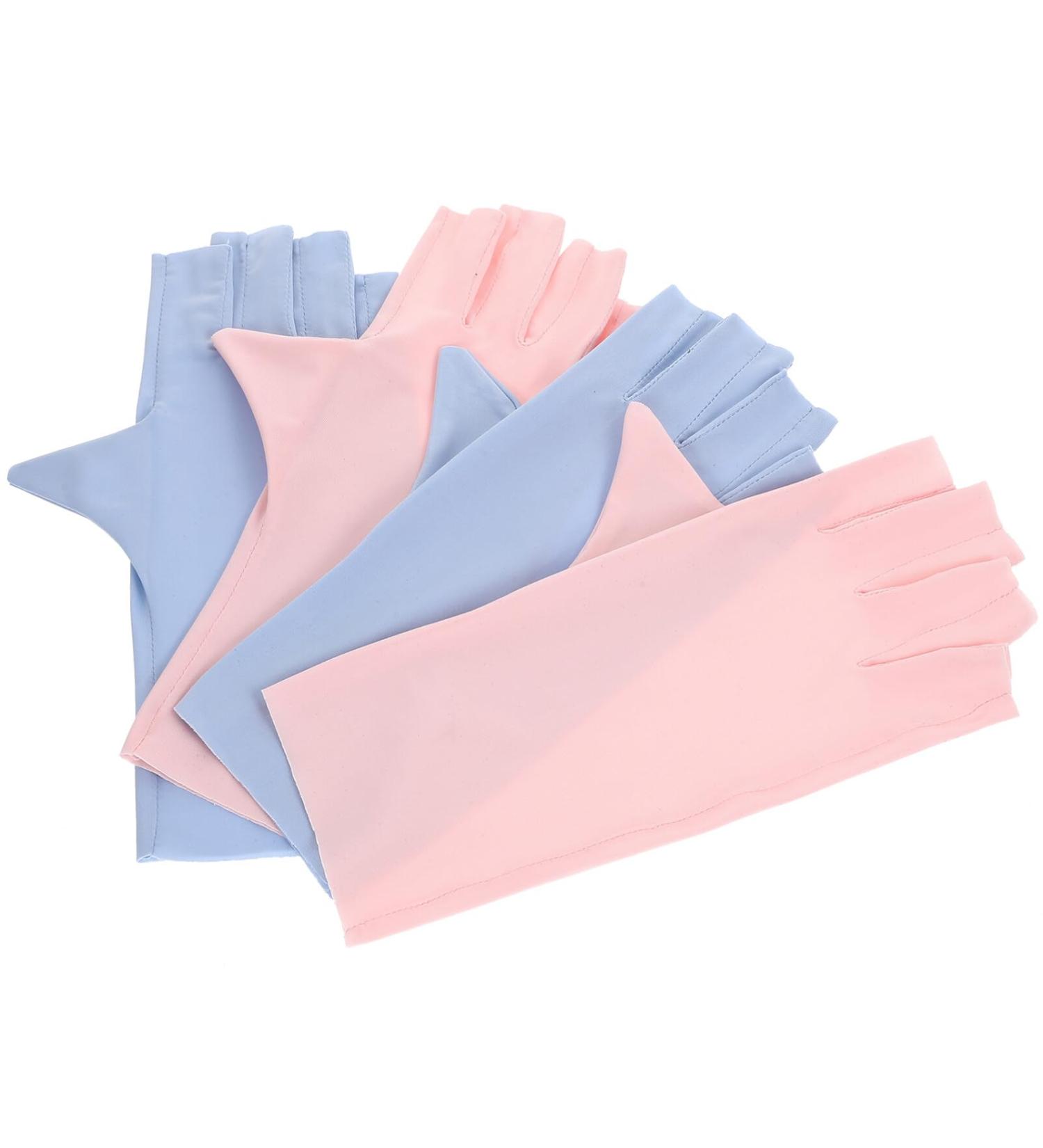 Beavorty 2 Pairs sun gloves pink gloves UV protection gloves for nail UV gloves for gel nail lamp nail art UV gloves nail art supplies nail UV gloves manicure Accessories Nylon 21x12x0.1cm 1.0 - Buy Online on GoSupps.com