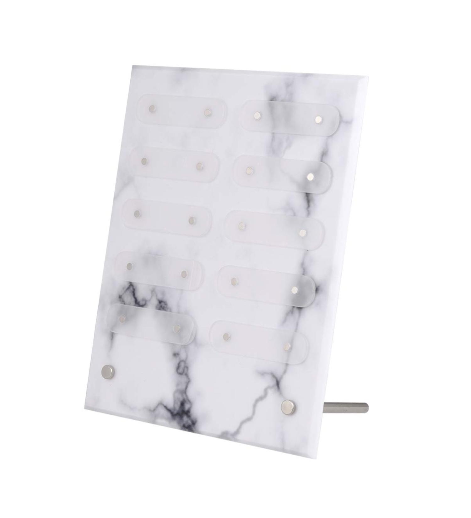 Minkissy Nail Art Showing Holder Marble Nail Art Detachable Color Card Display Board Acrylic False Tip Display Stand for Salon - Buy Online on GoSupps.com