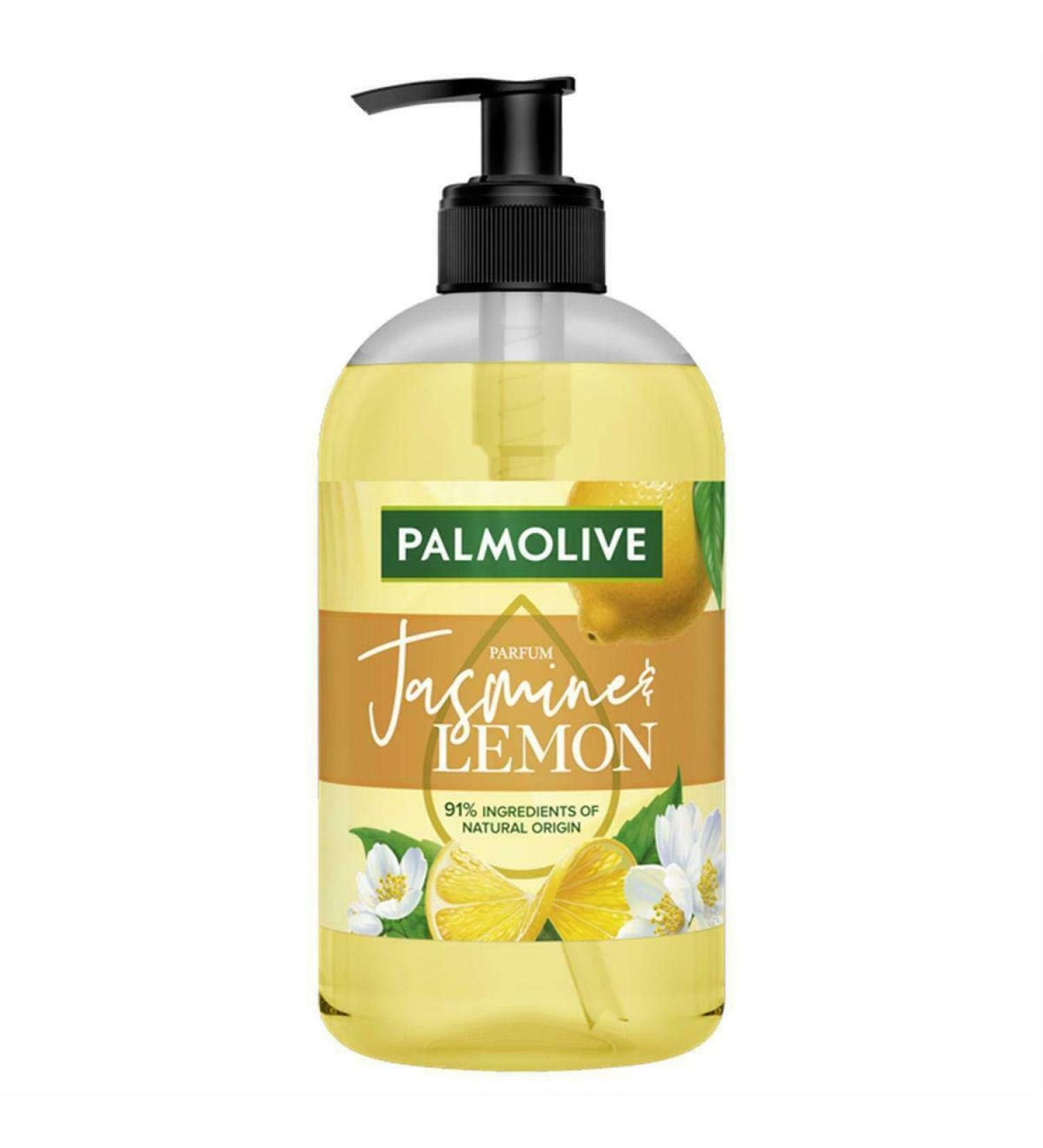 PALMOLIVE - Botanical Jasmine & Lemon Liquid Hand Soap - Delicately Scented Formula - 500ml Soap Dispenser