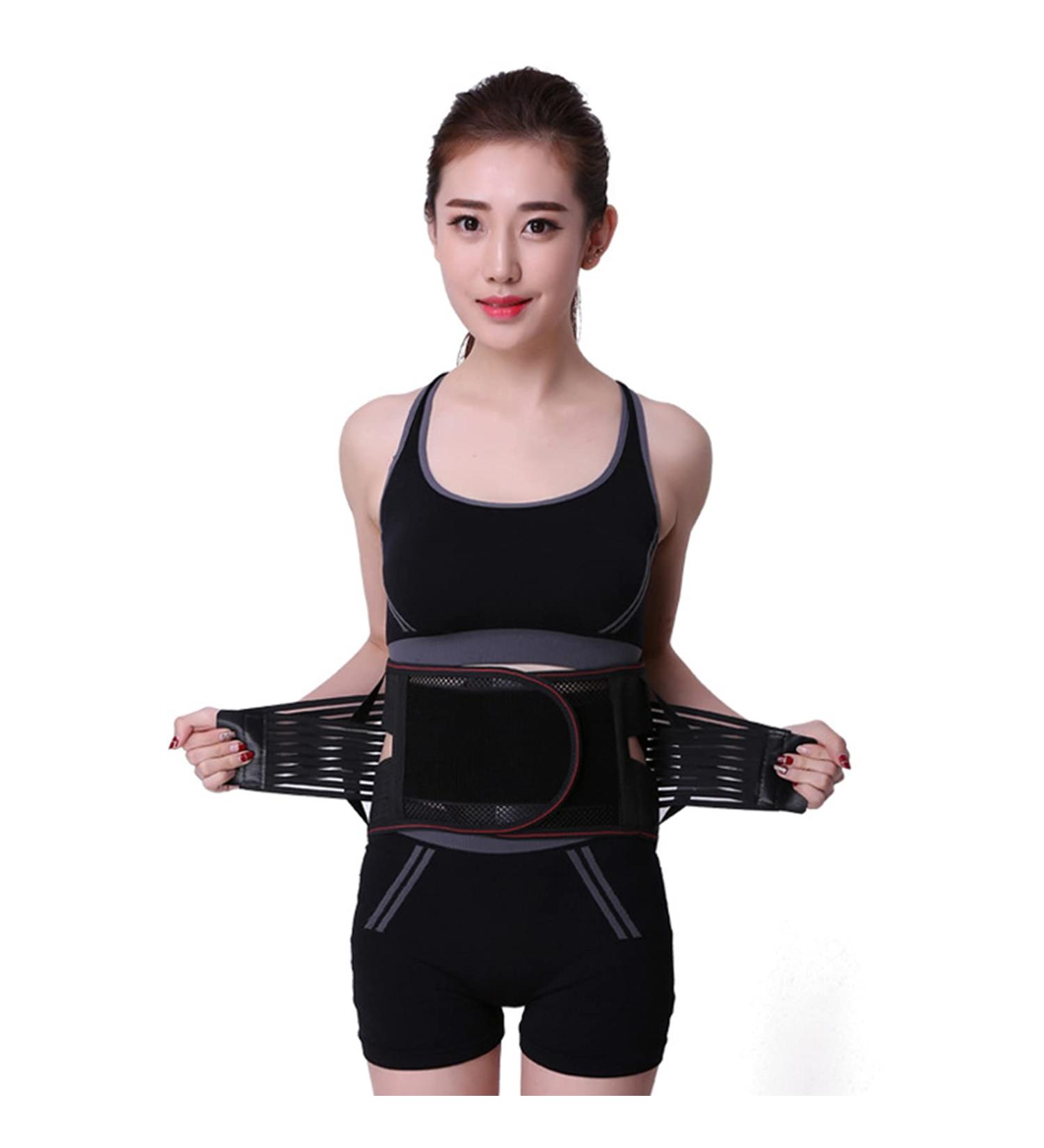 Buy Ergonomic XXL Belly Belt with 5 Support Poles - Comfortable Breathable & Lumbar Spine Protection | International Shipping Available - Buy Online on GoSupps.com