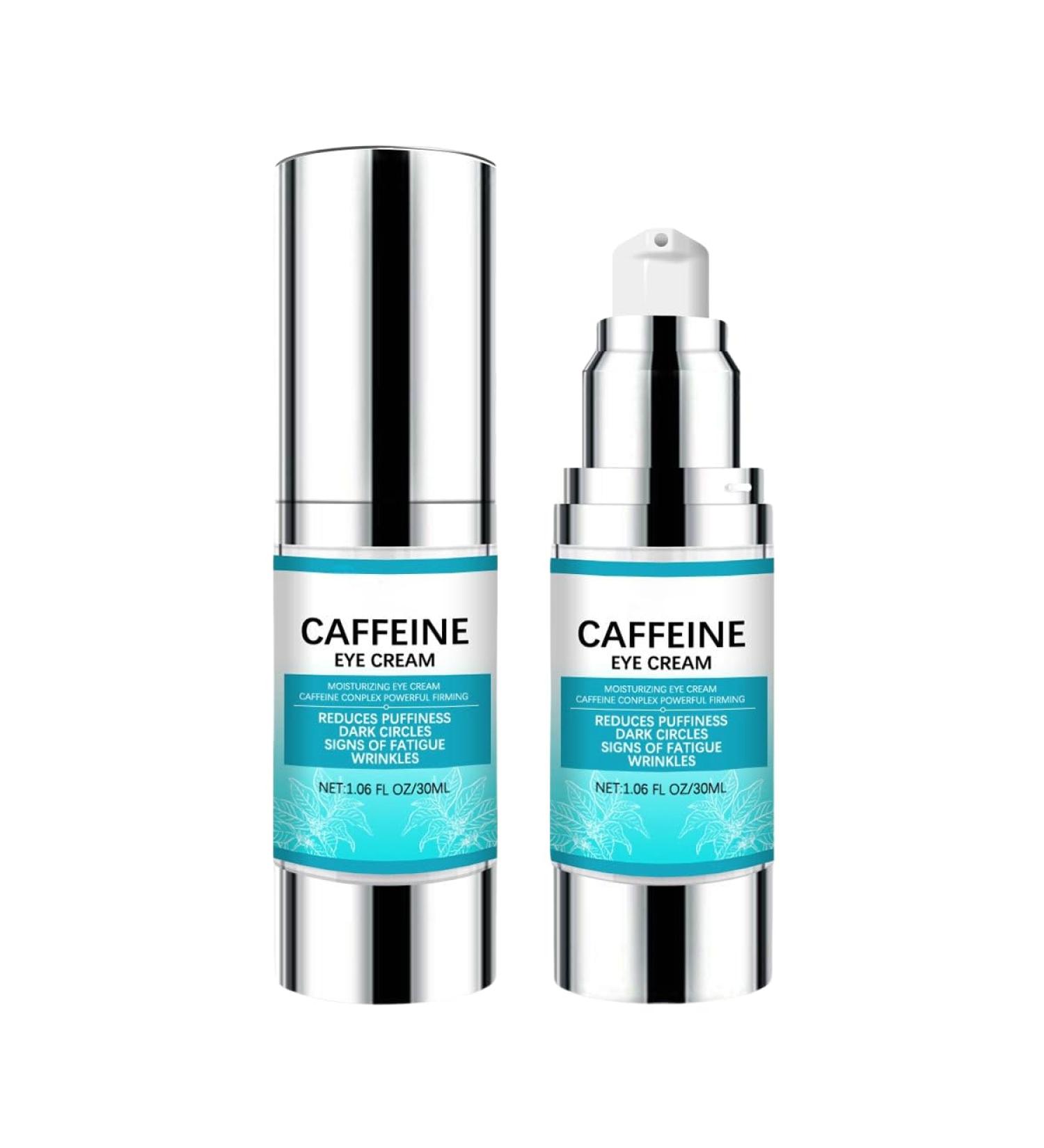 Caffeine Anti-Aging Eye Cream - Reduce Dark Circles Puffiness & Wrinkles | 15ml Eye Repair for Bags & Crow's Feet - Buy Online on GoSupps.com