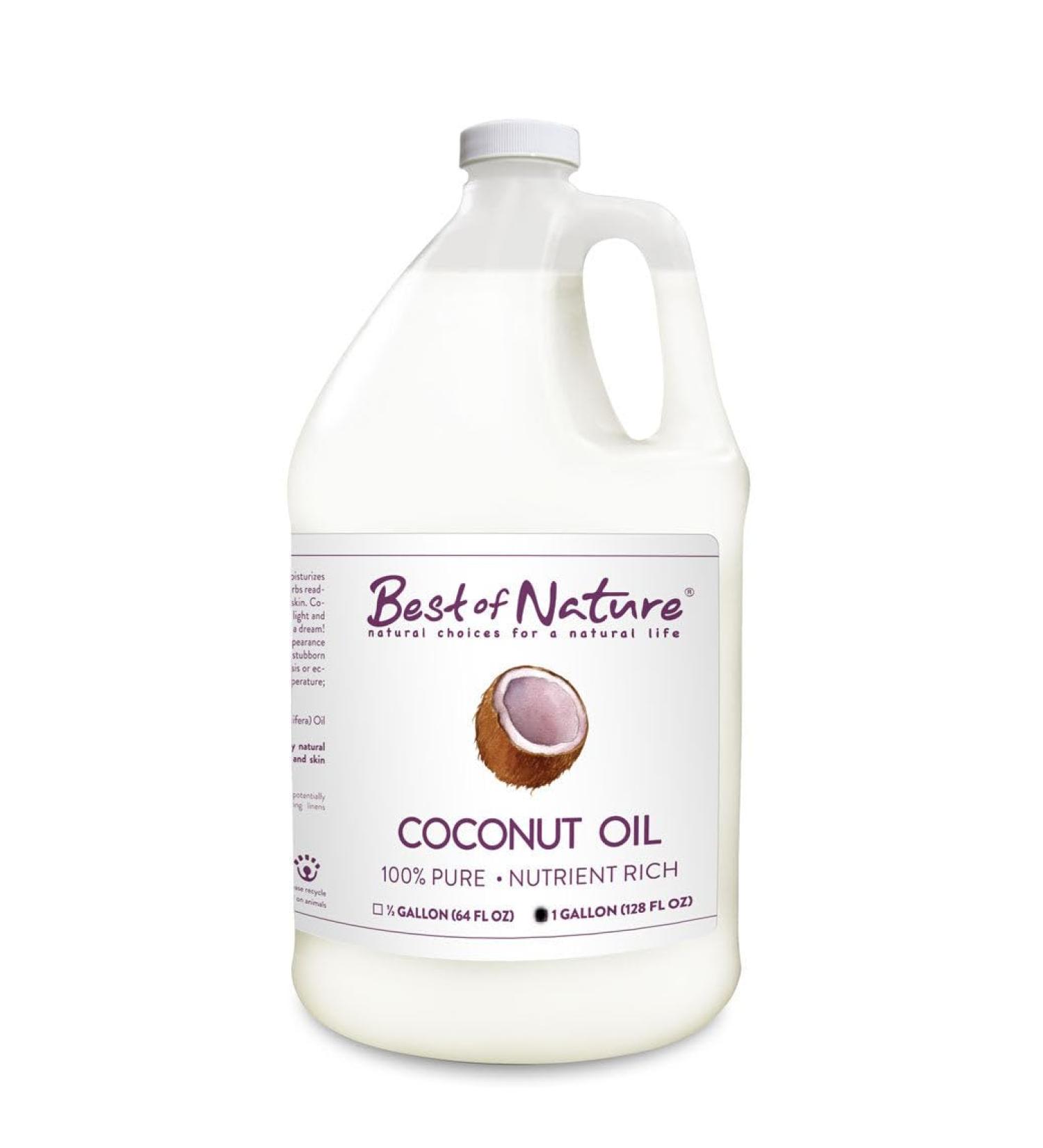 Best of Nature 100% Pure Coconut Oil (Gallon) 128 Fl Oz (Pack of 1)