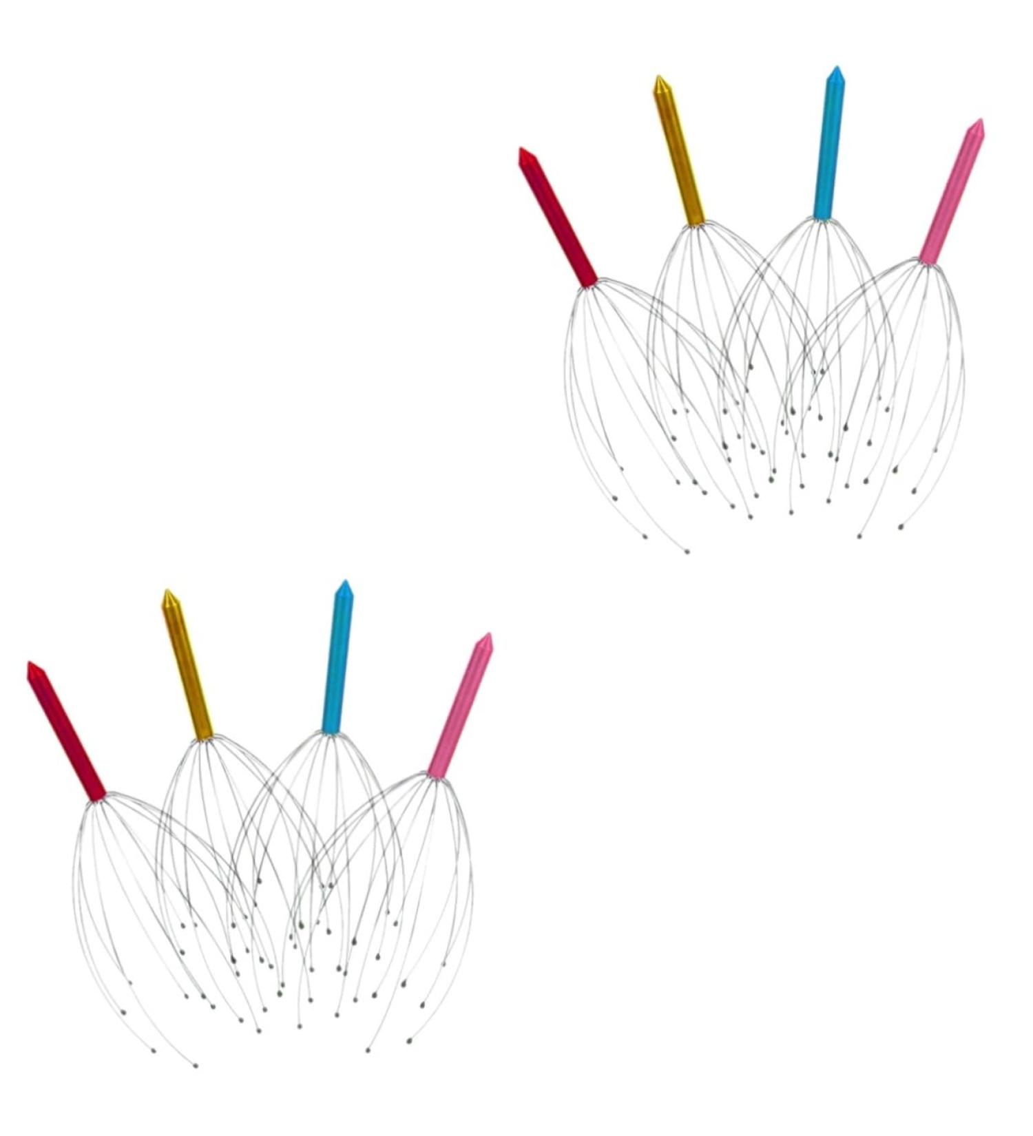 Magiclulu Metal Spatula Set - 8 STK Scalp Massager for Hair Growth & Tingling Relief | Best Office Scratching Tool - Buy Online on GoSupps.com