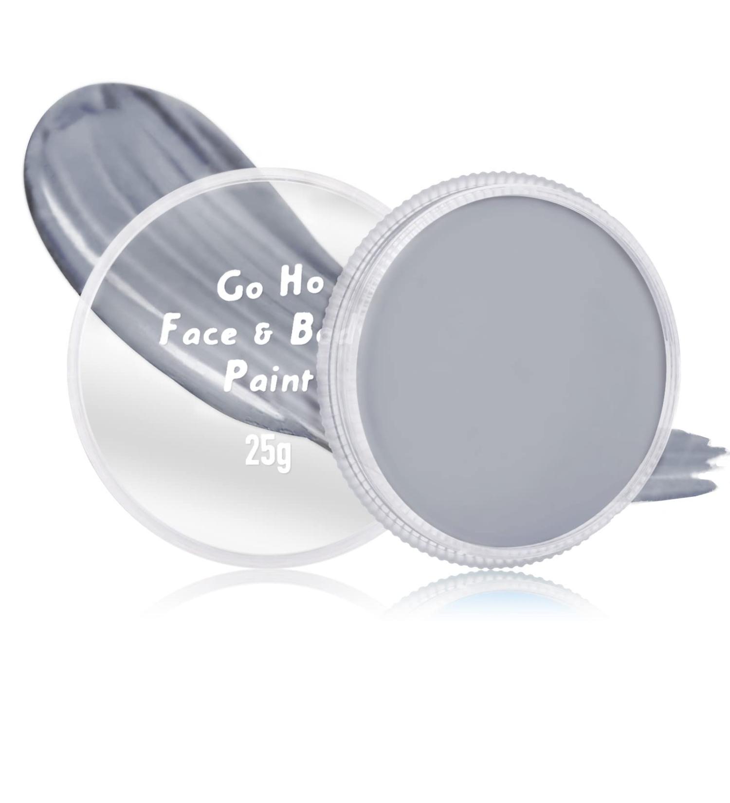 Go Ho Light Grey Face & Body Paint Makeup - Professional Water Based Creamy Gel Palette for Adults & Children Cosplay, SFX, Costumes, Festivals & Halloween - 25g - Buy Online on GoSupps.com