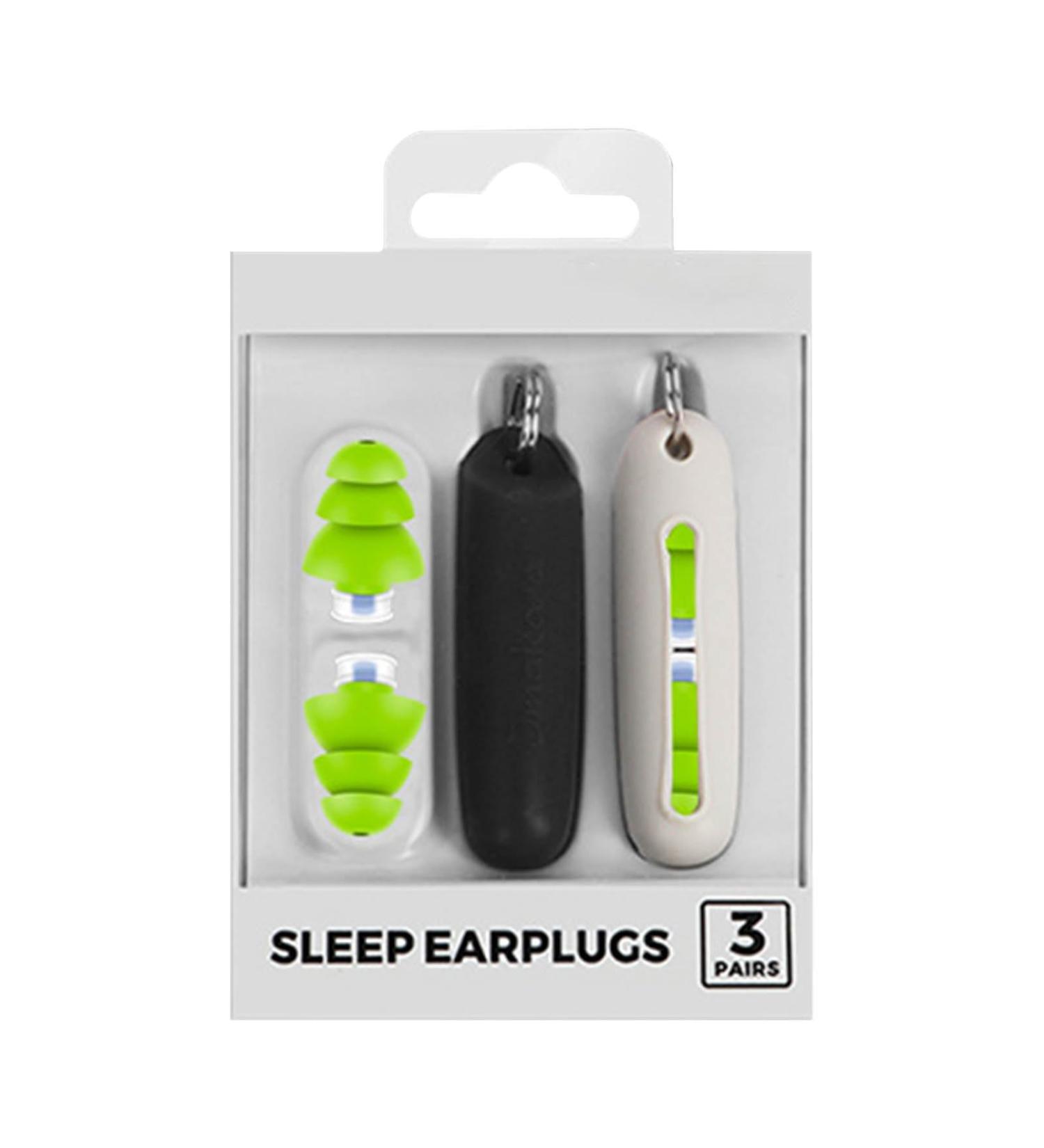 3 Pairs Noise Cancelling Ear Plugs | Waterproof Reusable Silicone Earplugs for Sleep & Swimming | Noise Reduction with Storage Box - Buy Online on GoSupps.com