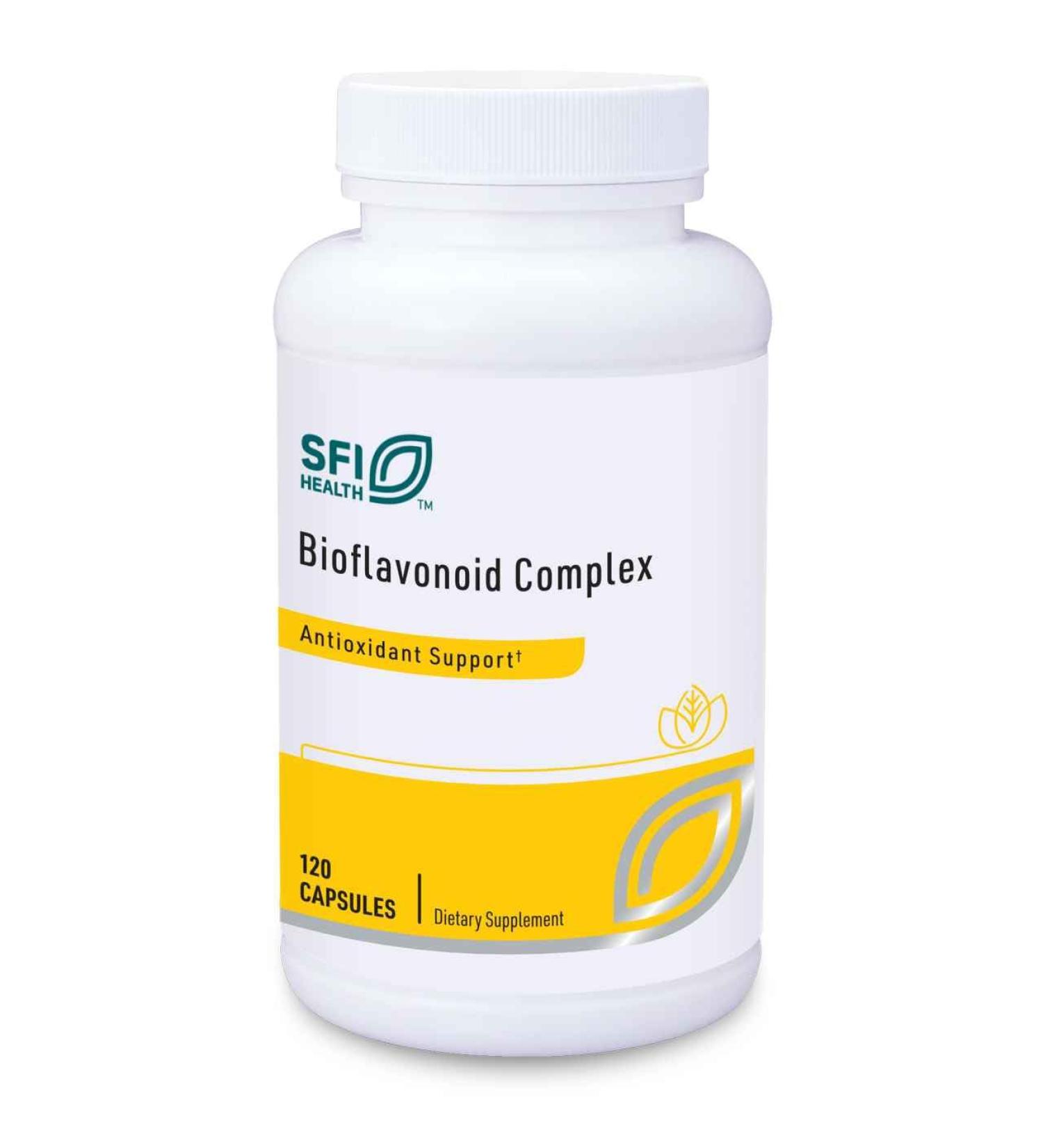 Klaire Labs SFI Health Bioflavonoid Complex - Immune, Cardiovascular & Antioxidant Support Supplement with Citrus Bioflavonoids, Quercetin & Rutin (120 Capsules) - Buy Online on GoSupps.com