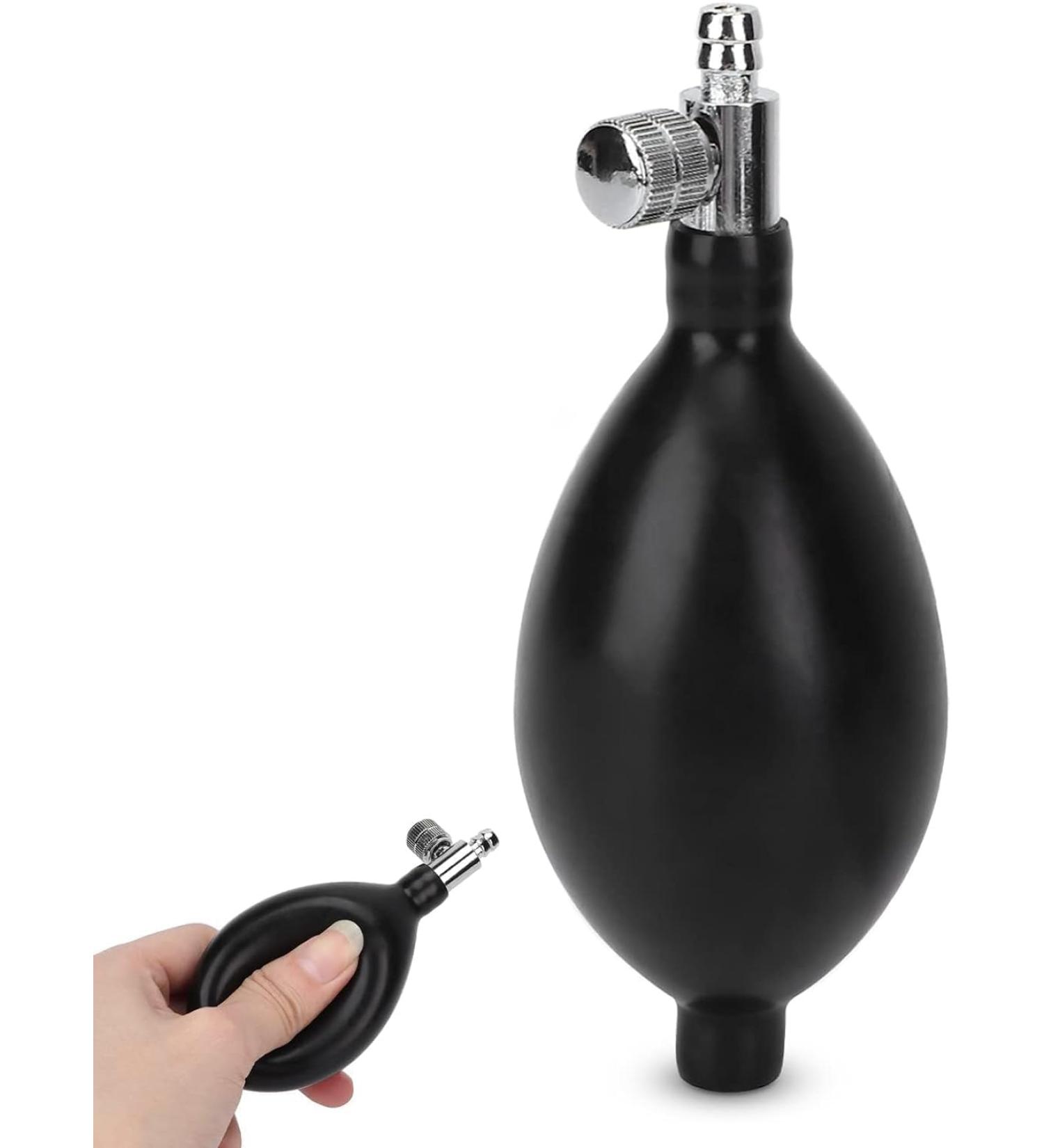 Fyearfly Black Manual Inflation Blood Pressure Latex Bulb - Replacement Bulb with Air Release Valve - Buy Online on GoSupps.com