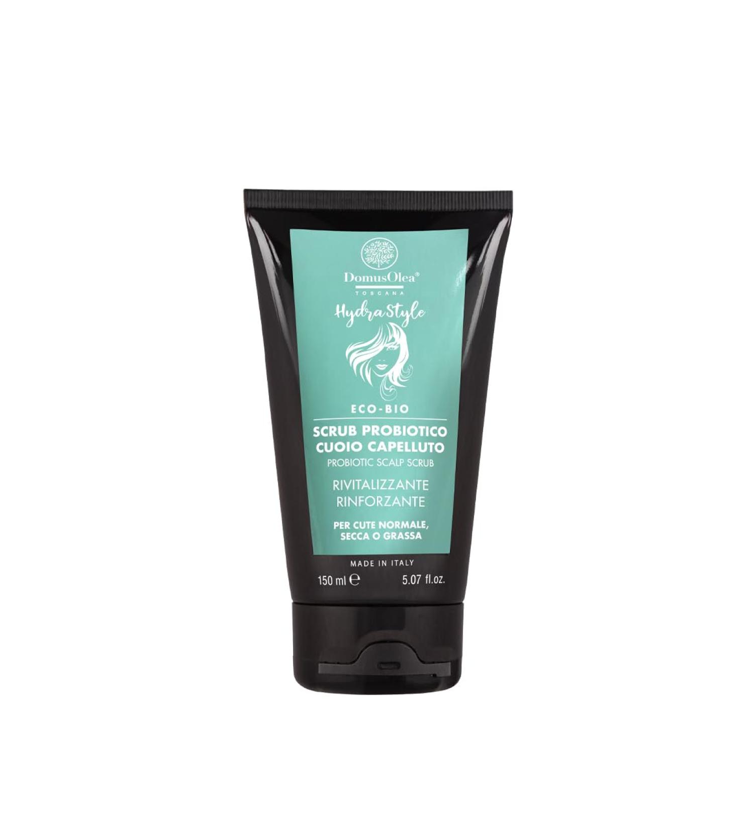 Gommage probiotique pour cuir chevelu - Exfoliant uniformise la peau - rafra chissant apaisant contre le prurit et les pellicules - Peaux normales s ches ou grasses - 150ml - ECO-BIO Domus Olea - Buy Online on GoSupps.com