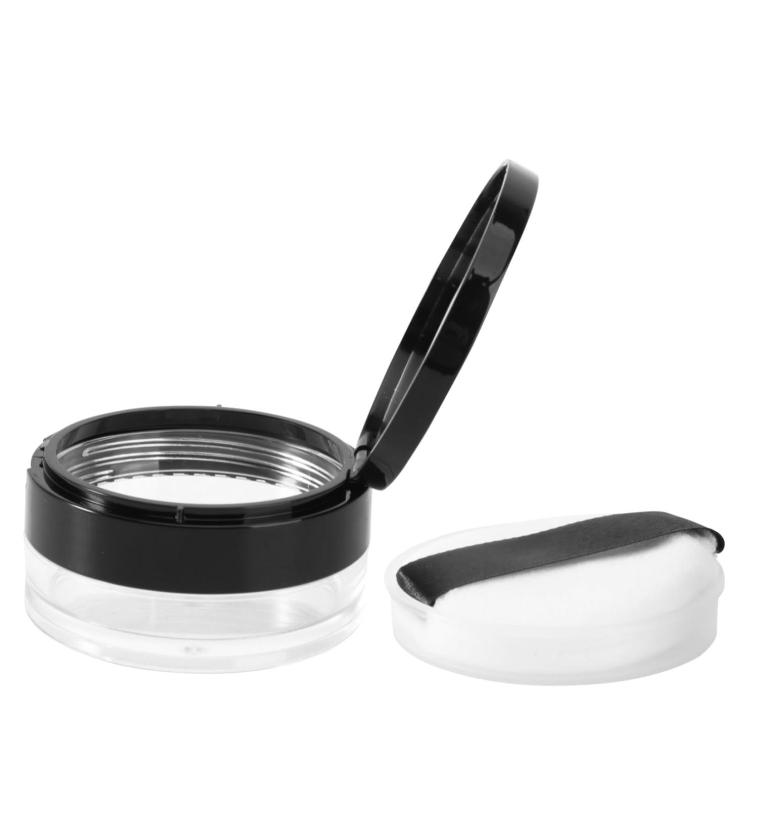 Bath Powder for Women with Puff Powder Case with Mirror Loose Powder Cosmetic Box Travel Portable - Buy Online on GoSupps.com