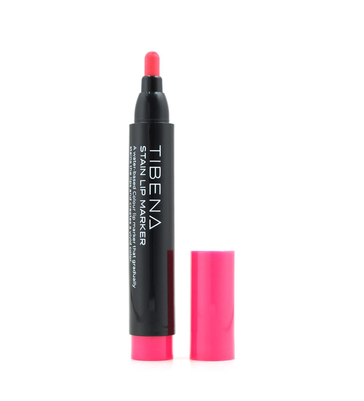 TIBENA Stain Lip Marker - Dear Pink, Water Based and Long Lasting, Smudge Proof - 0.1 oz - Buy Online on GoSupps.com