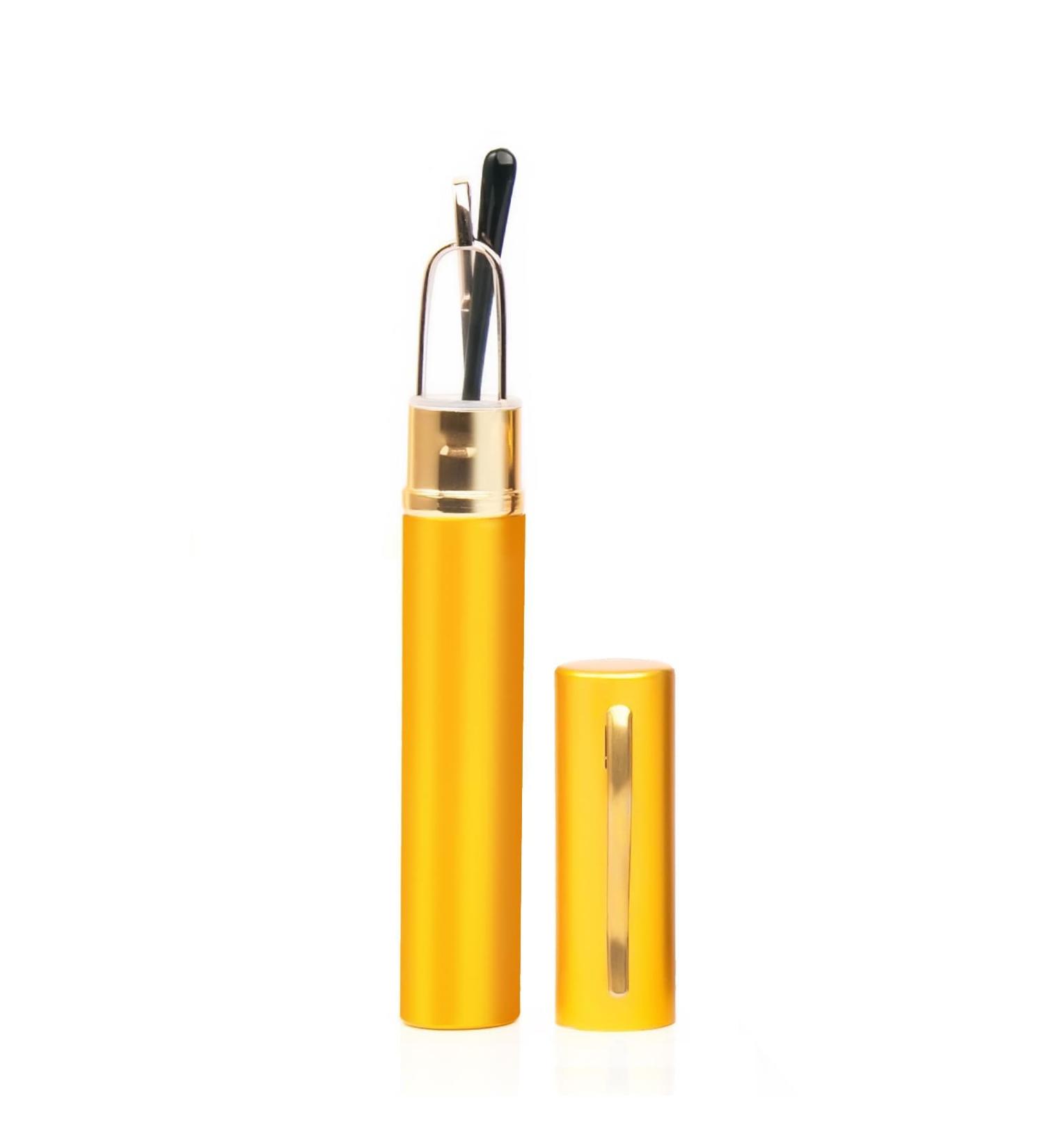 Shop Mini Slim Pen Reading Glasses - Portable Clip Case Compact Metal Frame Eyewear 1.0X Gold | International Shipping Available - Buy Online on GoSupps.com