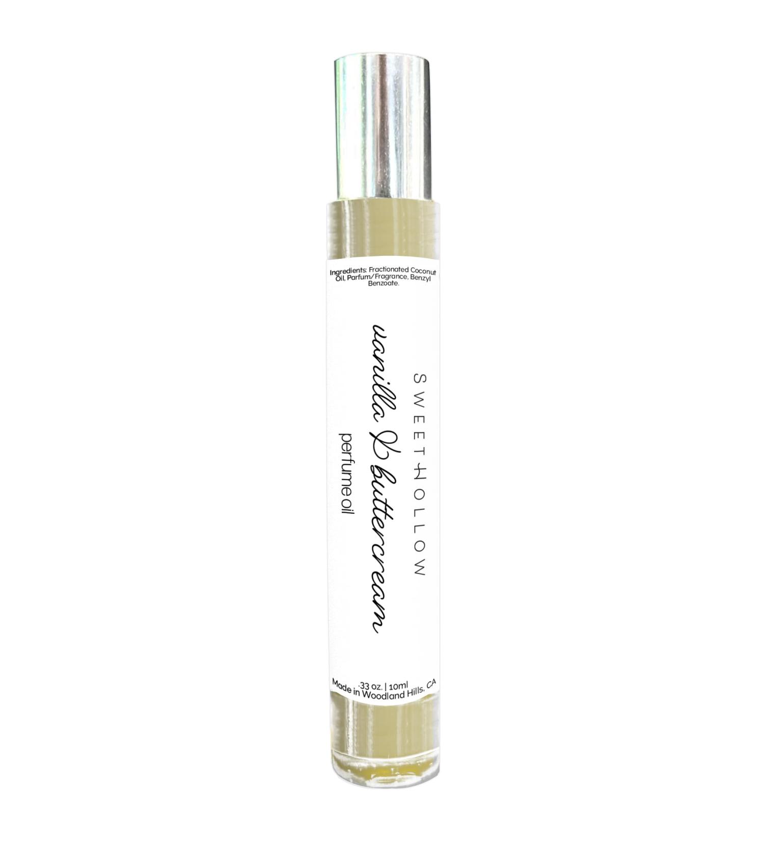 SweetHollow Perfume Oil in Rollerball Bottle Made with Coconut Oil Infused with Essential Oils Long Lasting Highly Fragrant Vanilla & Buttercream - Buy Online on GoSupps.com