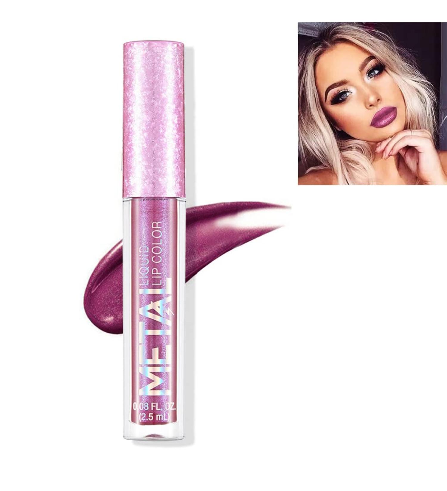 Lucoss Shiny Liquid Lipstick Waterproof Lip Gloss Liquid Beauty Gloss Lipstick Lip Gloss Liquid Glitter Gloss Lipstick - Buy Online on GoSupps.com