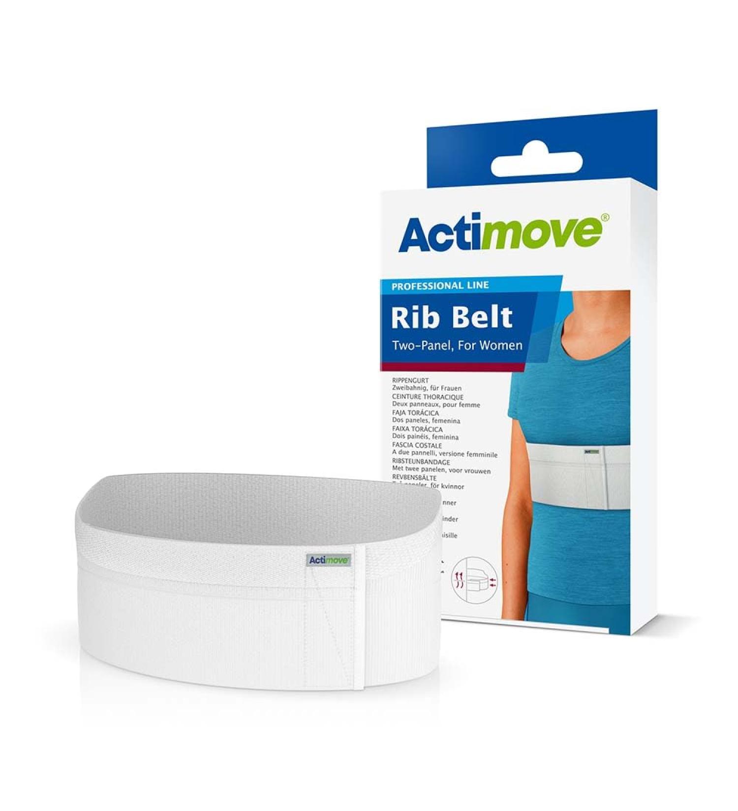 Professional Two-Panel Rib Belt for Women - Elastic Chest Wrap for Rib Support & Protection | Universal Size White - Compression for Sore Bruised Cracked or Dislocated Ribs - Buy Online on GoSupps.com