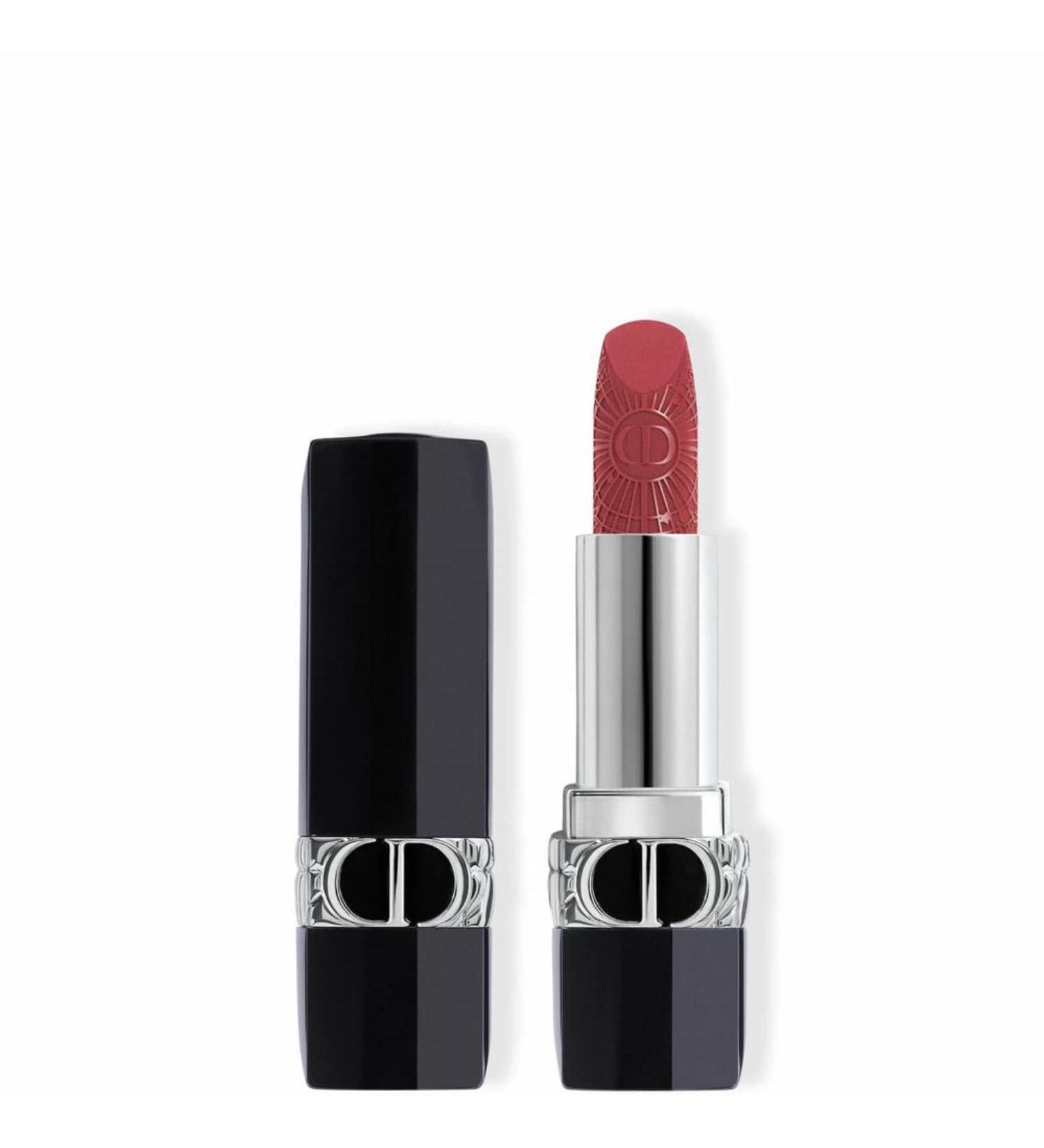 Dior Rouge 674 Midnight Rose Matte Finish Enchanted Rosewood Refillable Lipstick