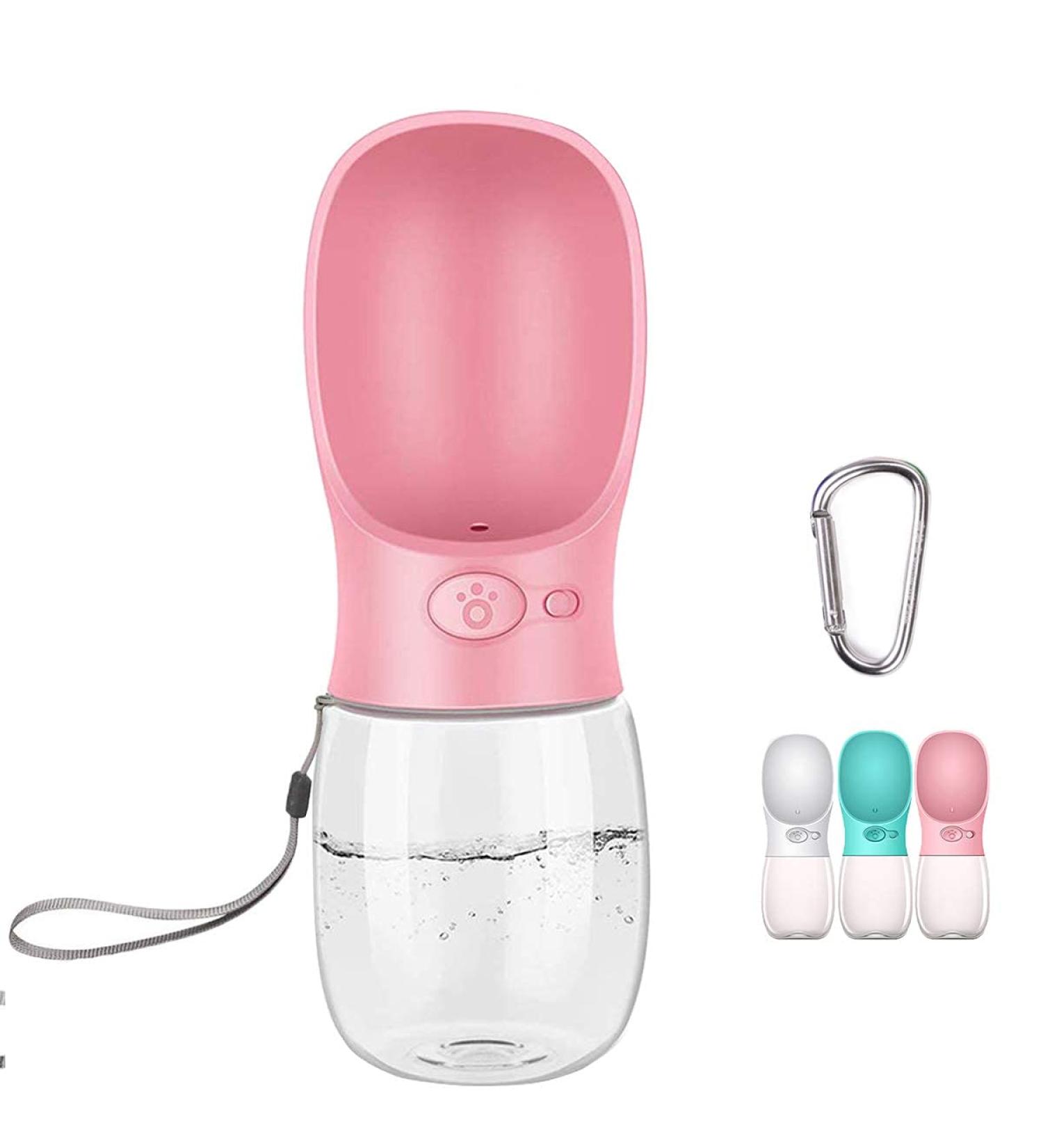 Buy Cotop Portable Dog Water Bottle 350ml - Antibacterial & Leak-Proof Travel Dispenser for Dogs & Cats - Pink Outdoor Drinking Cup - Buy Online on GoSupps.com